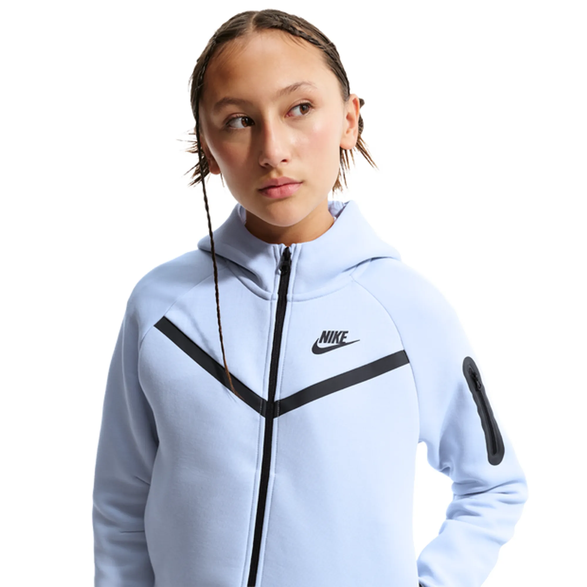 Nike Tech Fleece Kid's Hoodies - Grey