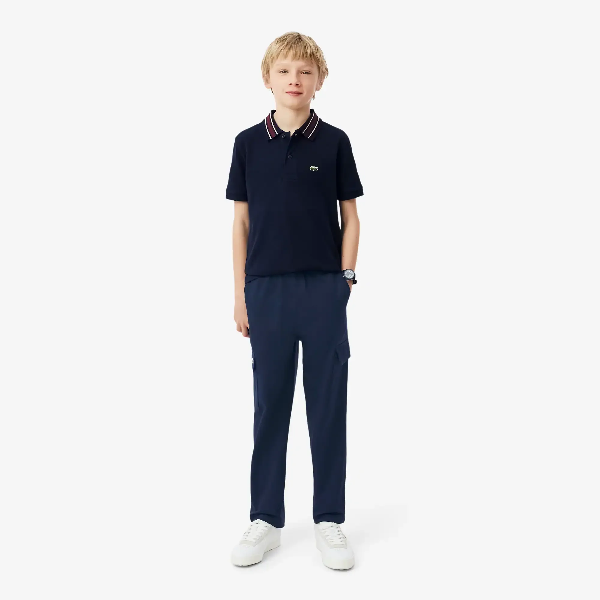 Lacoste Cotton Twill Cargo Pants - Midnight Blue