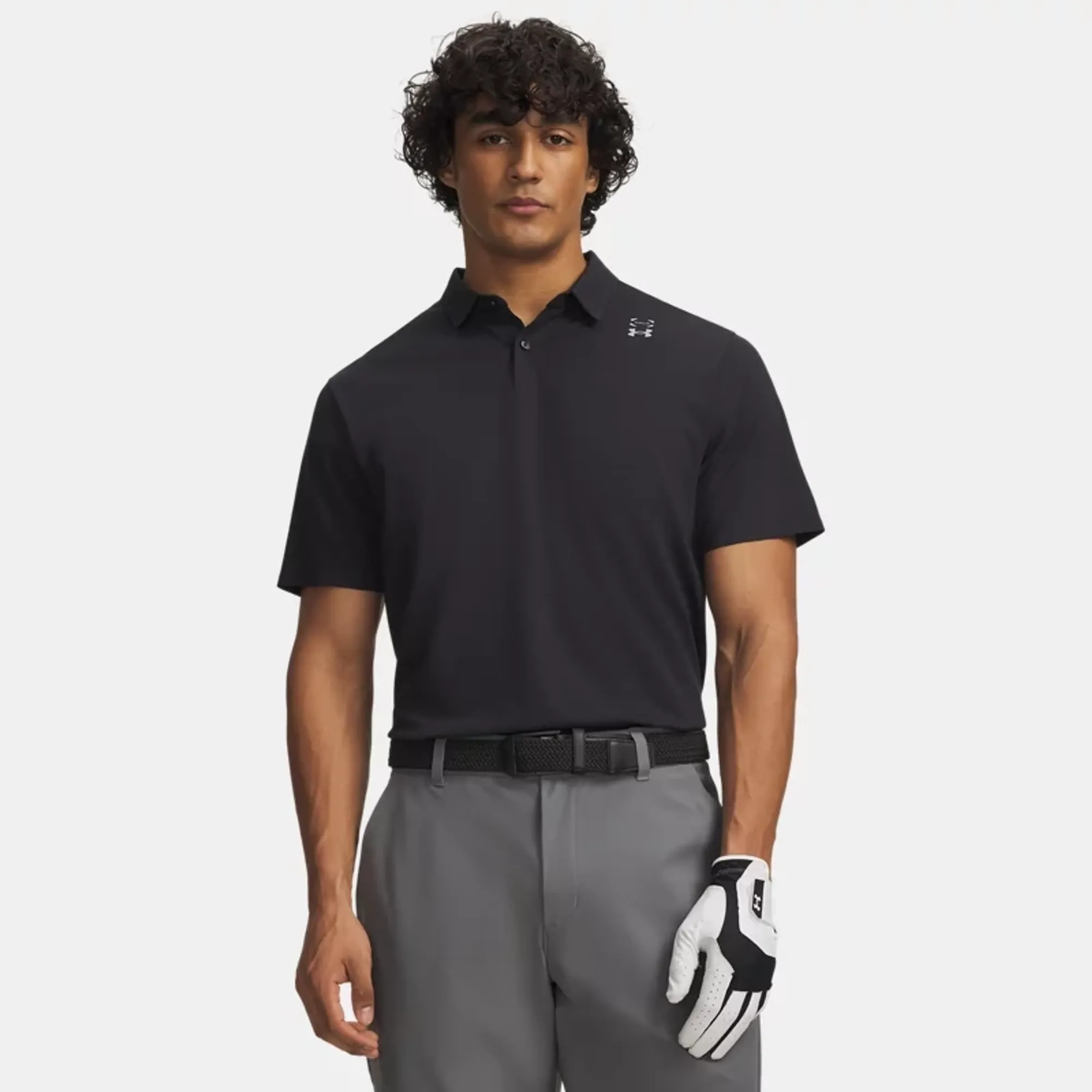 Under Armour  Halo Bonded Men's Polo Black / Silver Reflective L