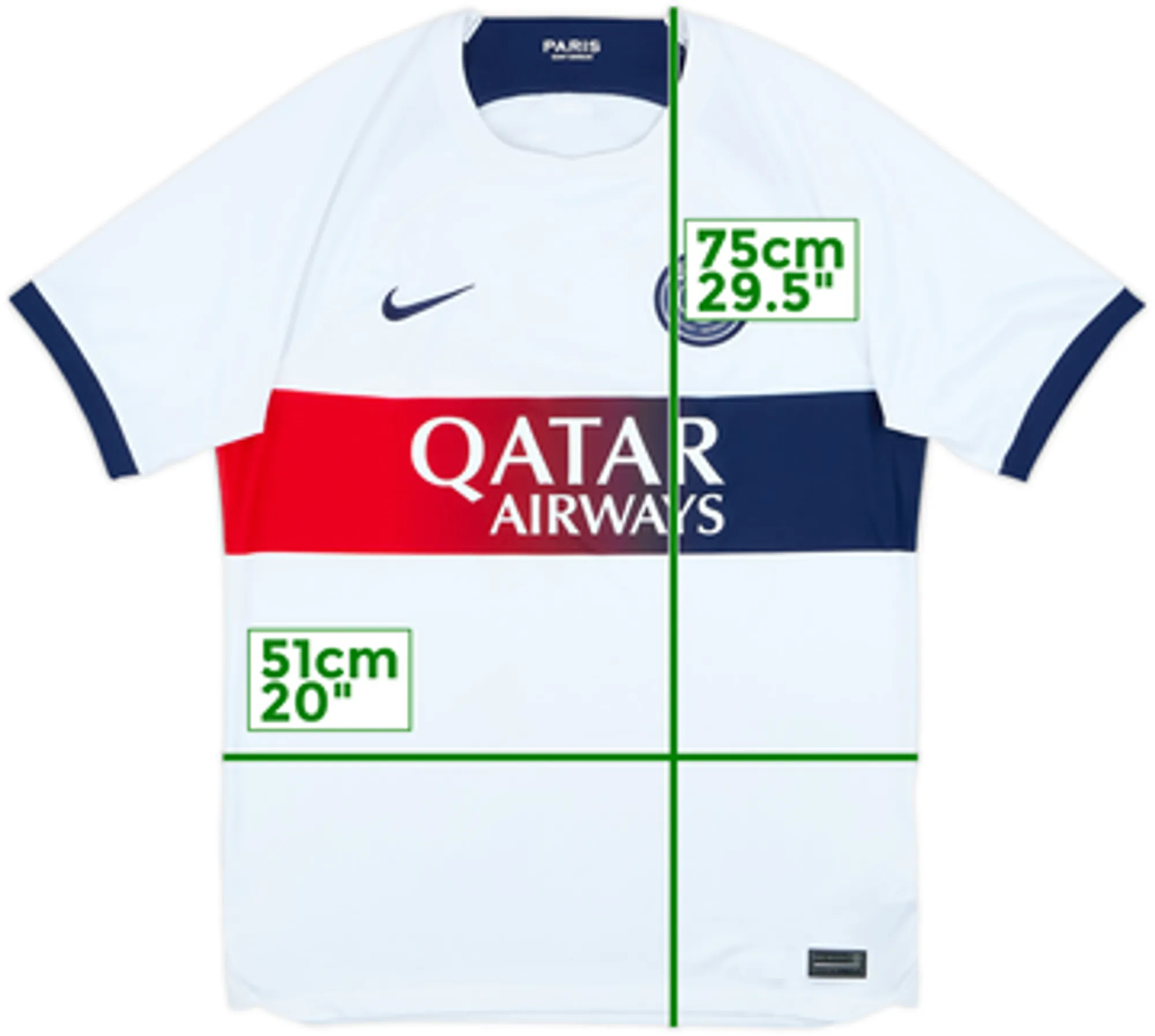 2023-24 Paris Saint-Germain Away Shirt - 7/10 - (S)