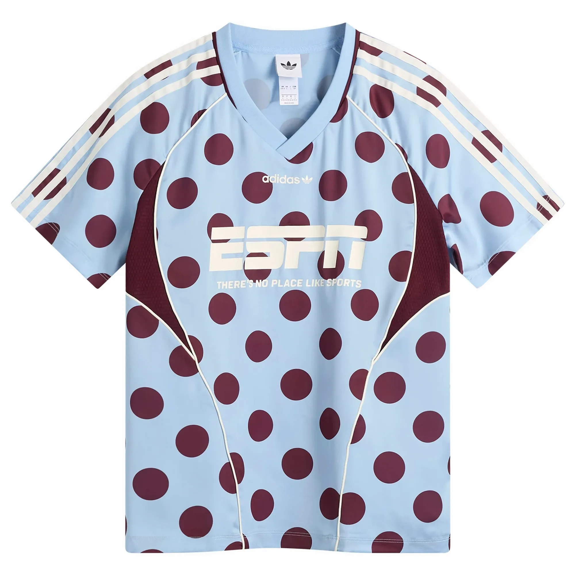 adidas Originals Adidas Women's Polka Dot Short Sleeve Jersey Clear Sky