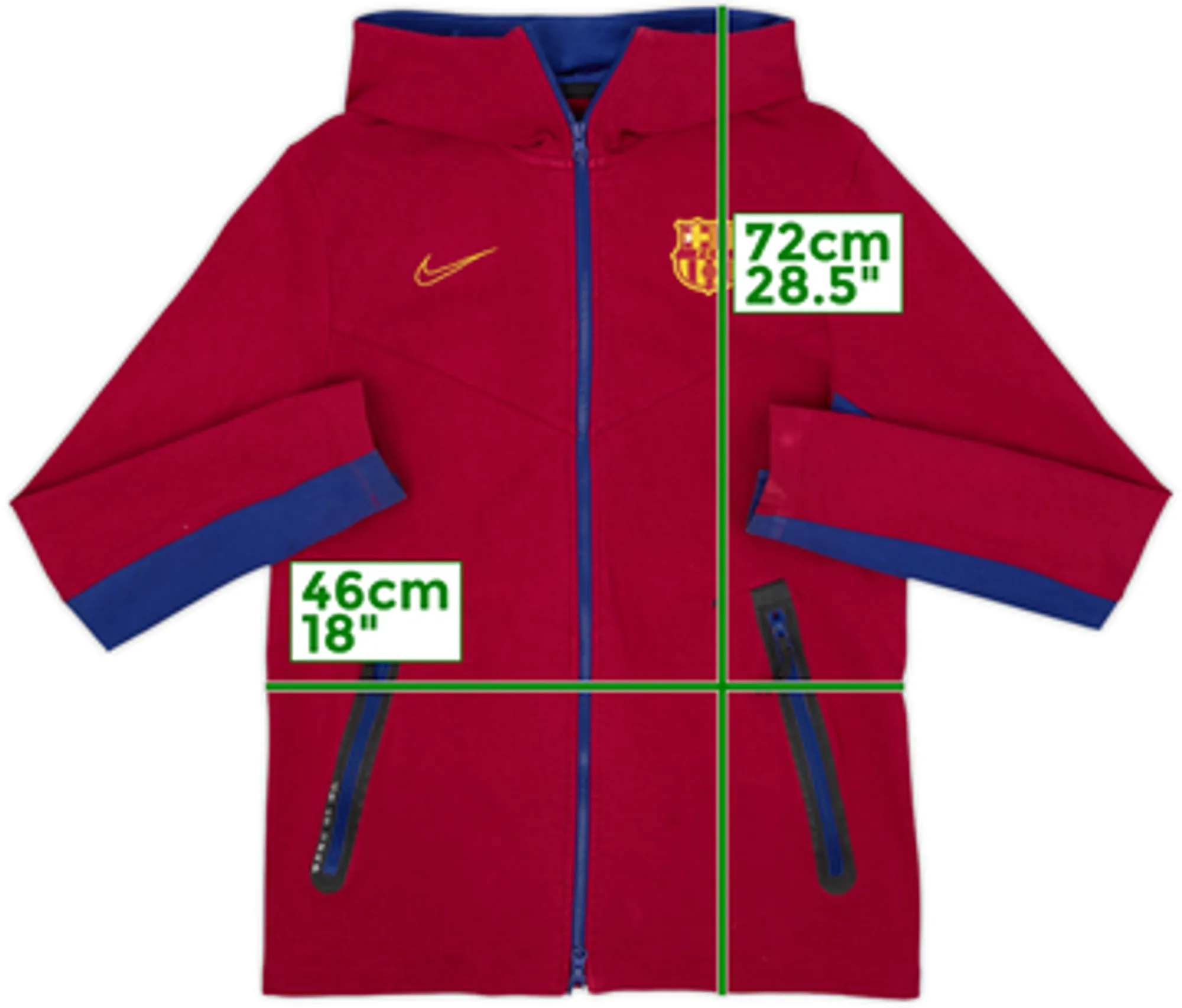 2020-21 Barcelona Nike Hooded Track Jacket - 5/10 - (S)