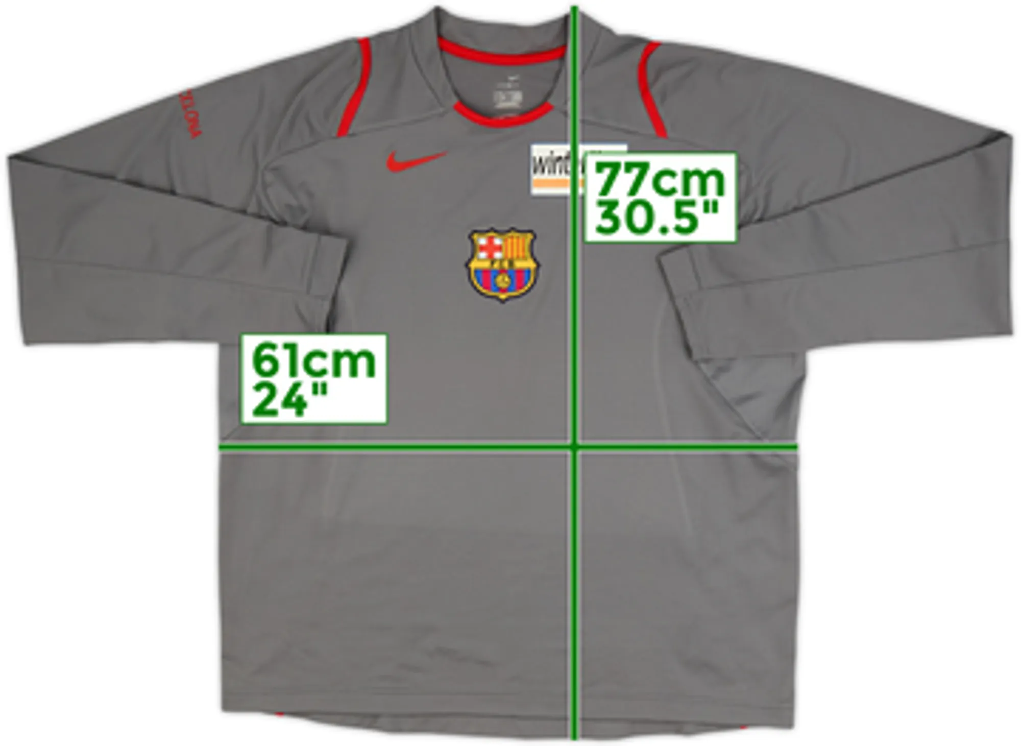 2006-07 Barcelona Basketball Player Issue Nike Training L/S Shirt - 8/10 - (XL)
