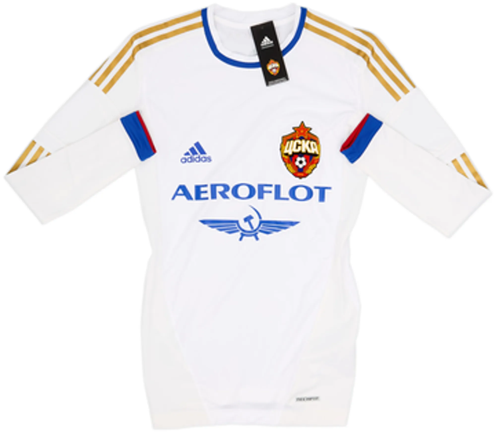 2012-13 CSKA Moscow European Player Issue TechFit Away L/S Shirt Dzagoev #10 (M)