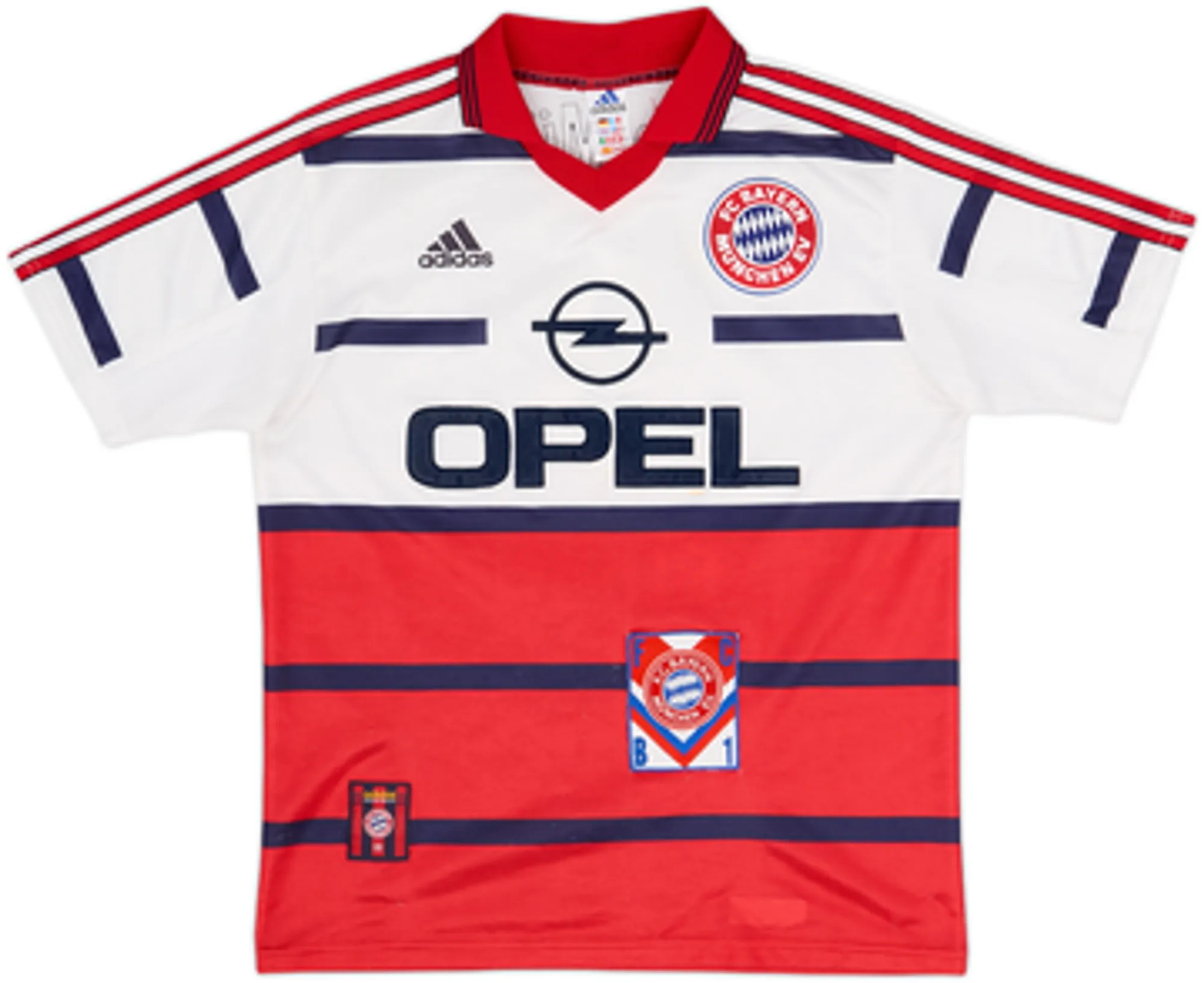 1998-00 Bayern Munich Away Shirt Elber #9 - 8/10 - (XL.Boys)