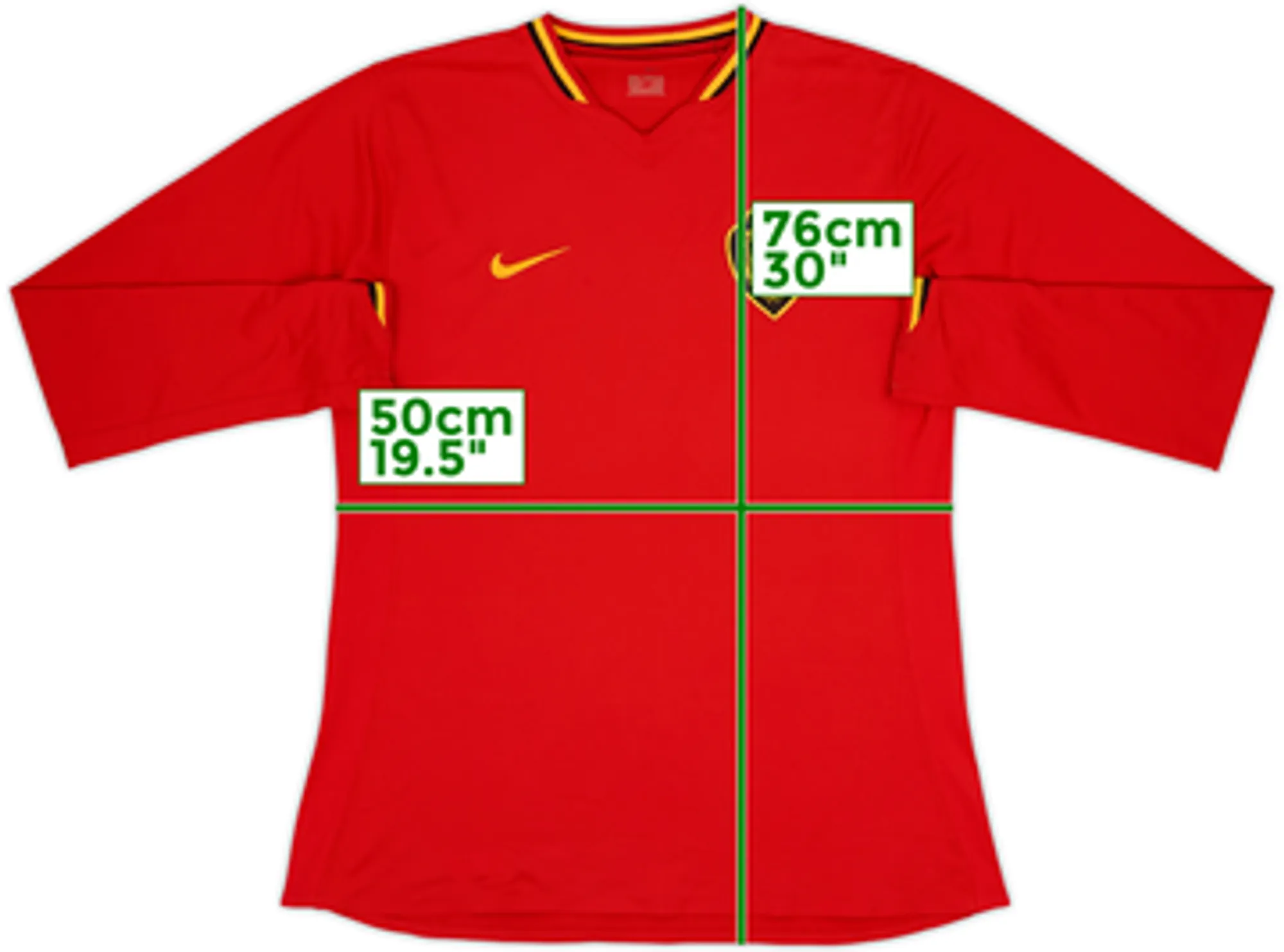 2006-08 Belgium Player Issue Home L/S Shirt - 8/10 - (L)