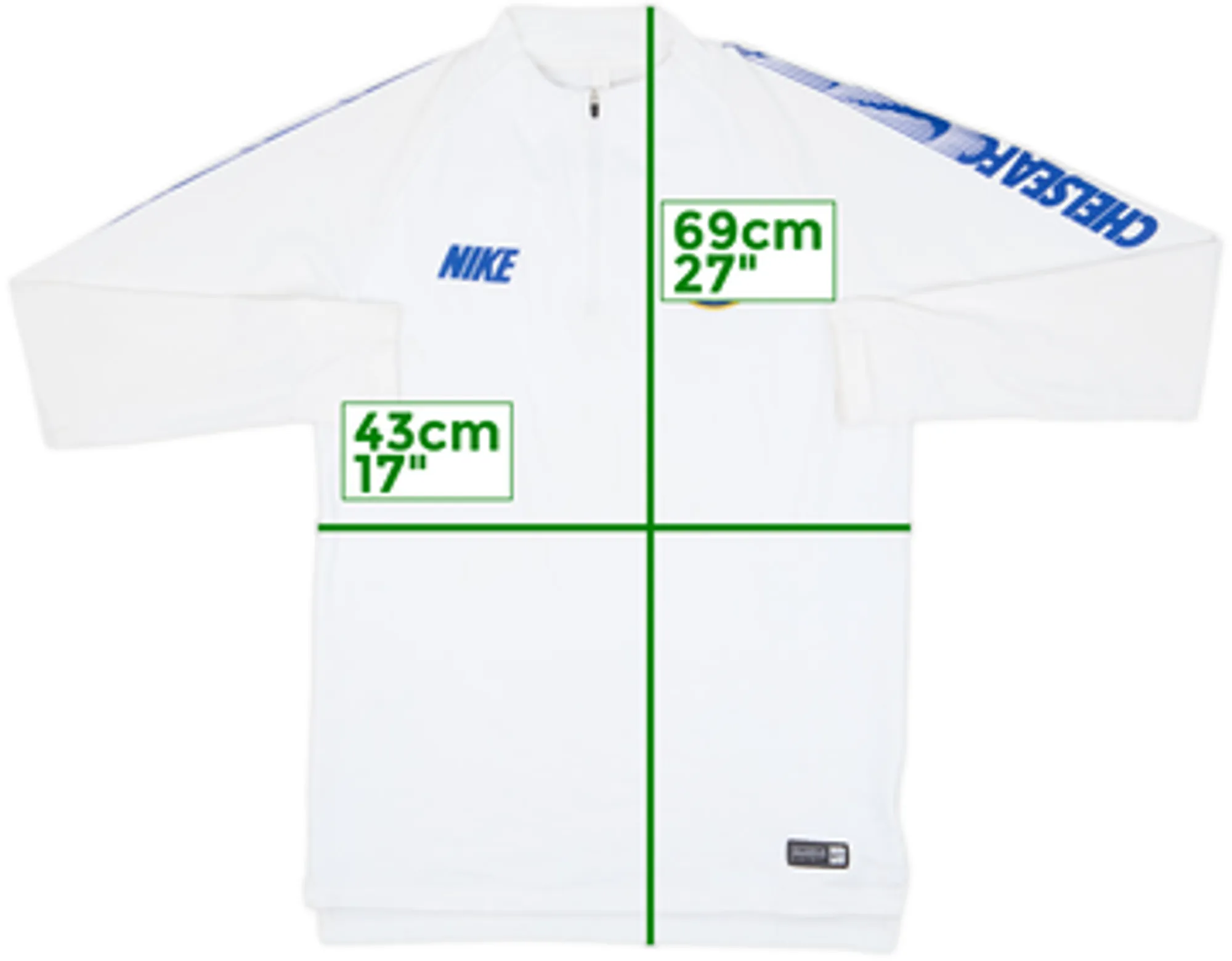 2019-20 Chelsea Nike 1/4 Zip Training Top - 8/10 - (M)