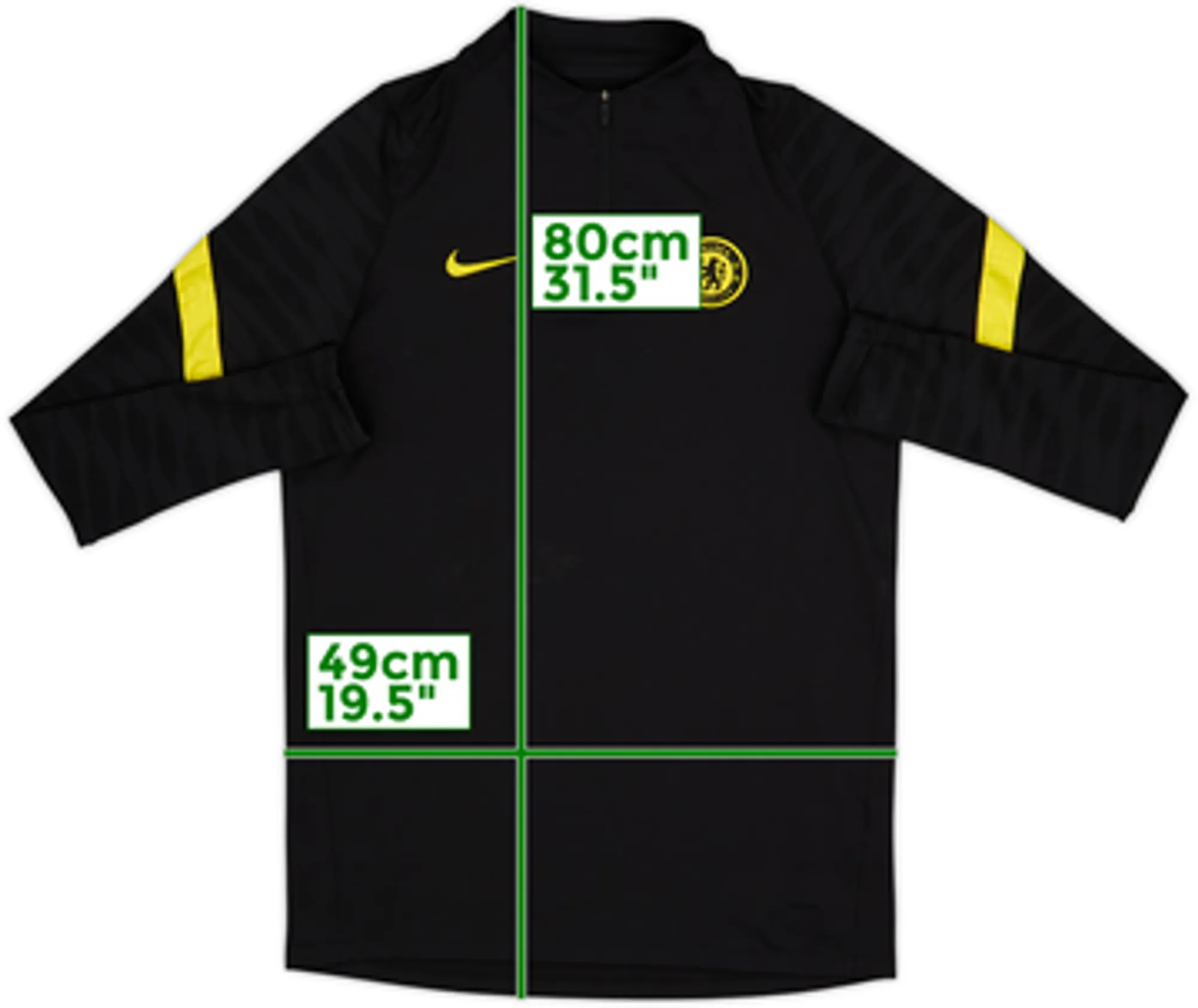 2021-22 Chelsea Nike 1/4 Zip Training Top - 6/10 - (M)