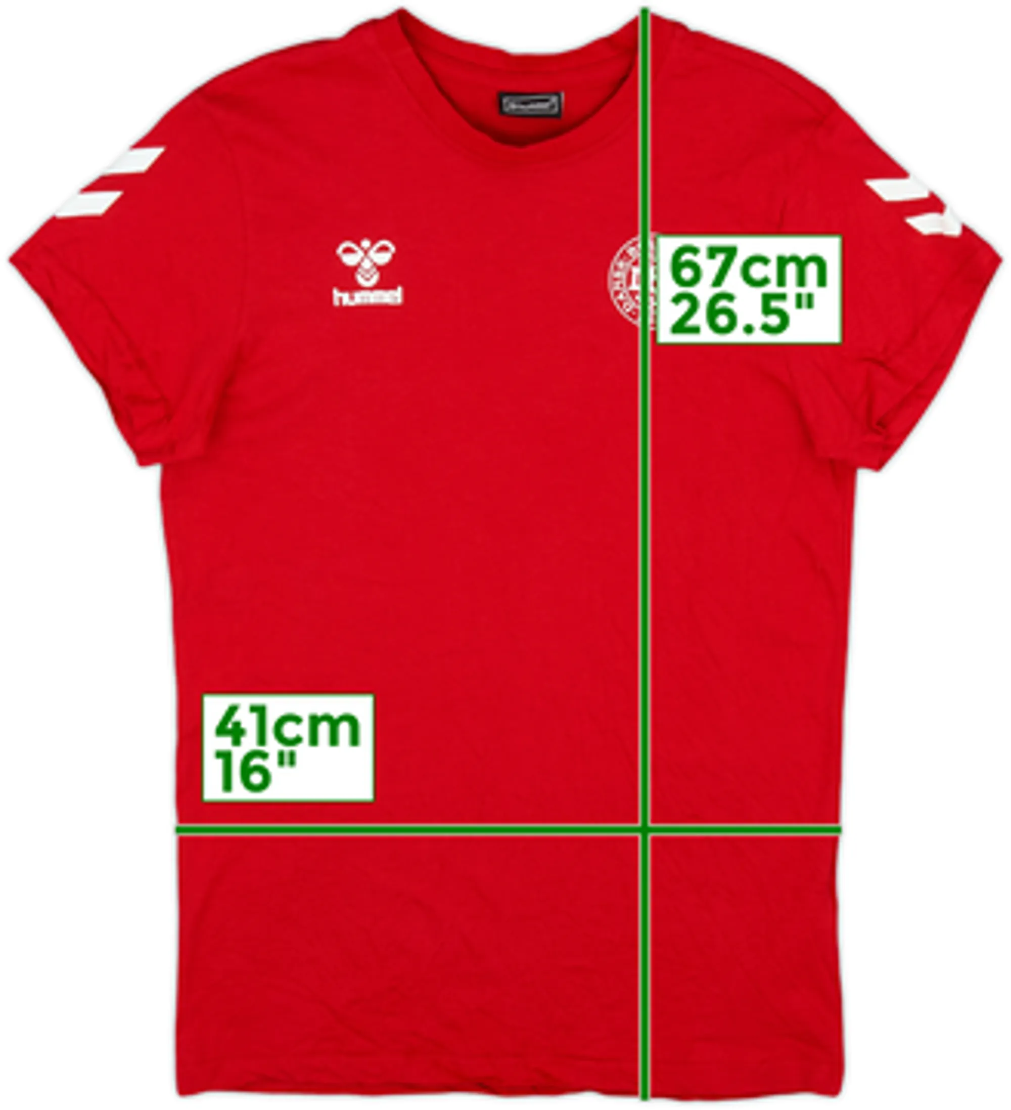 2022-23 Denmark Hummel Cotton Tee - 8/10 - (XL.Boys)