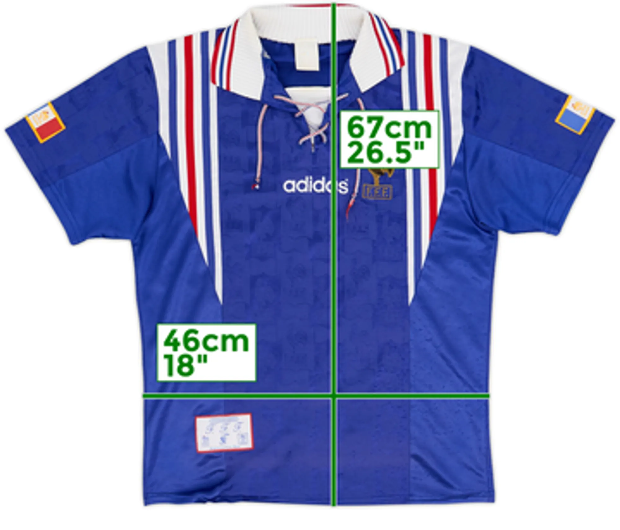 1996-98 France Home Shirt - 7/10 - (S)