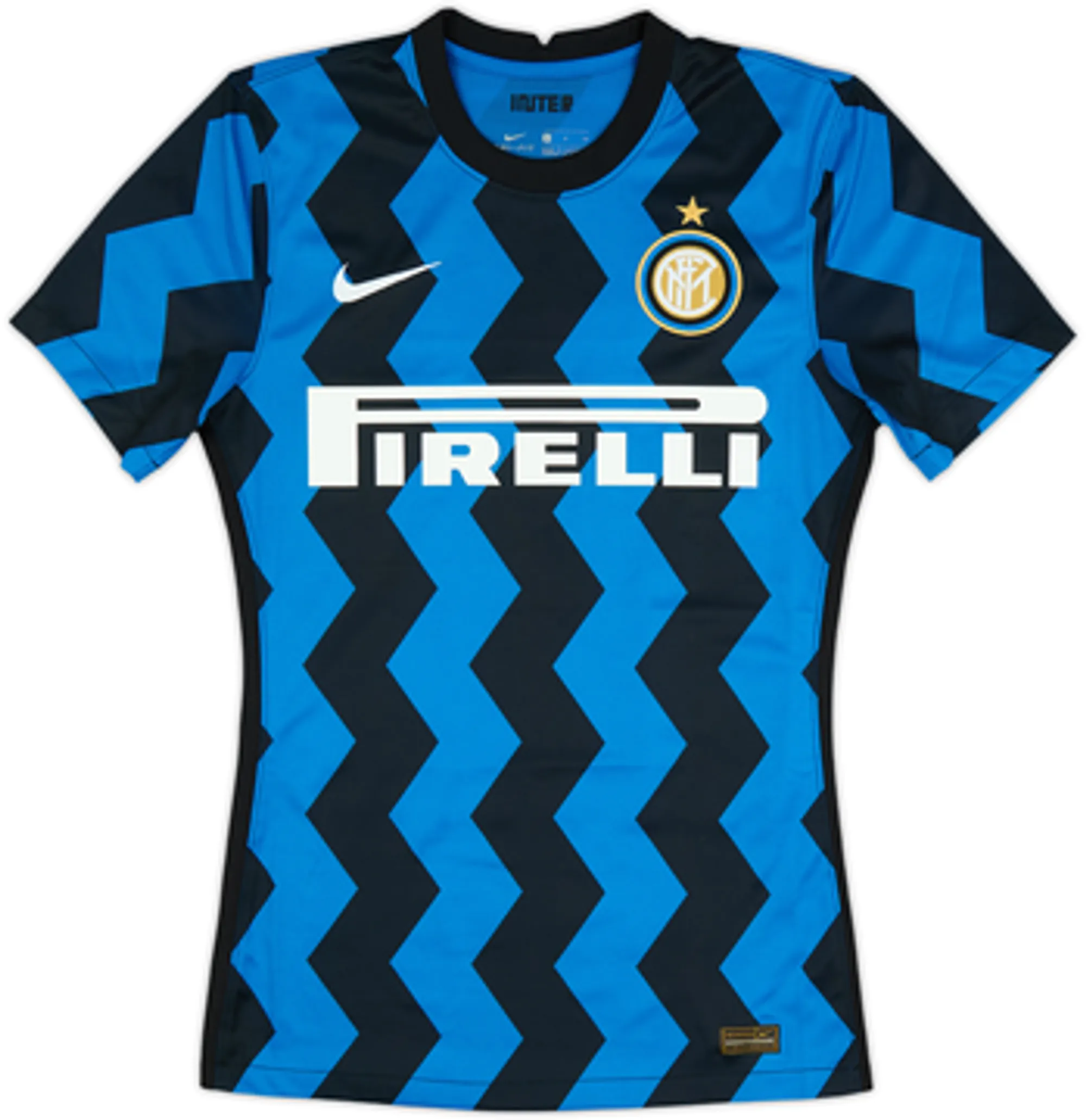 2020-21 Inter Milan Player Issue Home Shirt Lukaku #9 - 10/10 - (S)