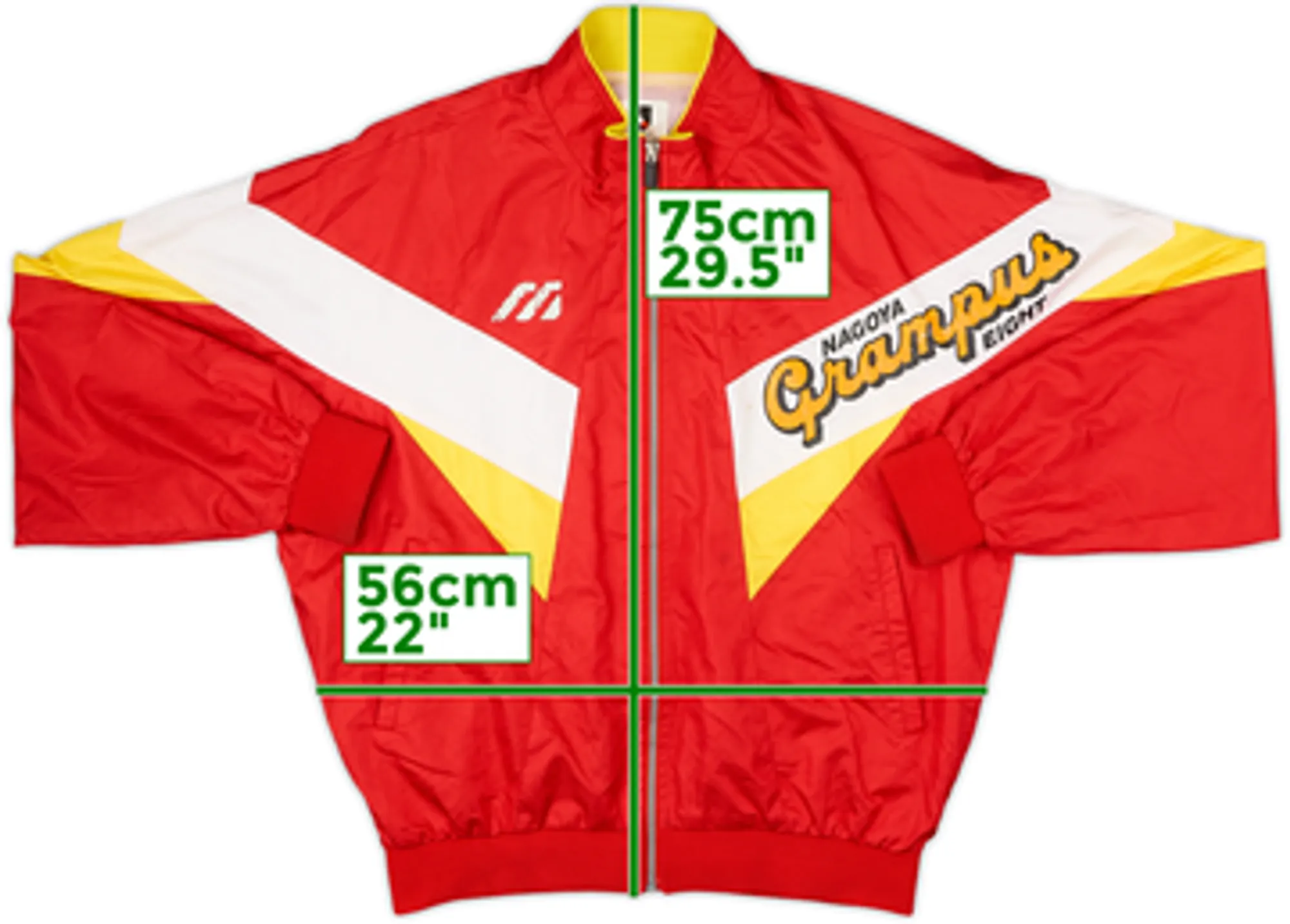 1993-95 Nagoya Grampus Mizuno Track Jacket - 7/10 - (XL)