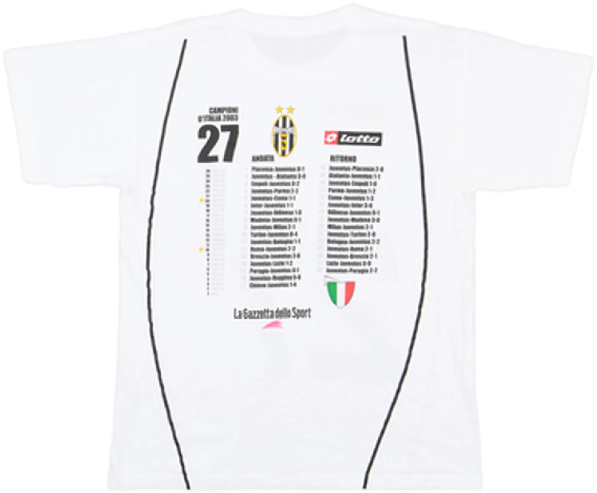 2001-02 Juventus Lotto Cotton Tee - 9/10 - (XL)