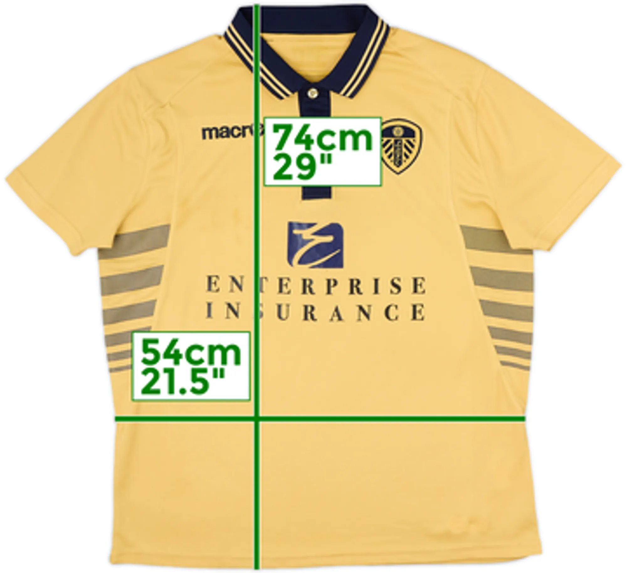 2013-14 Leeds Macron Polo Shirt - 7/10 - (M)