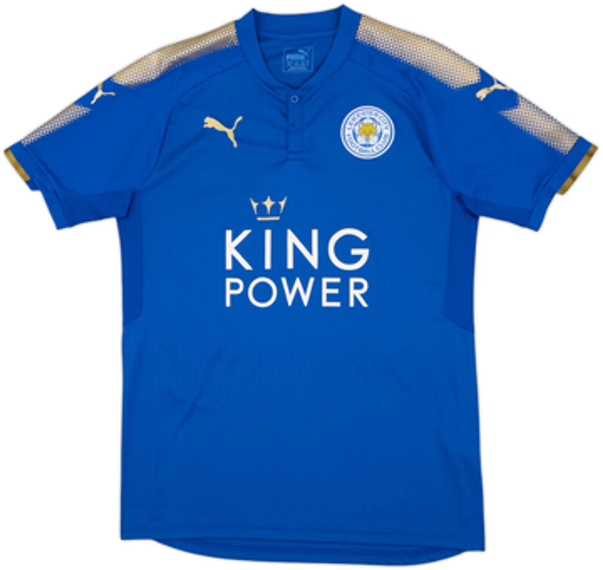2017-18 Leicester Home Shirt Vardy #9 - 8/10 - (M)