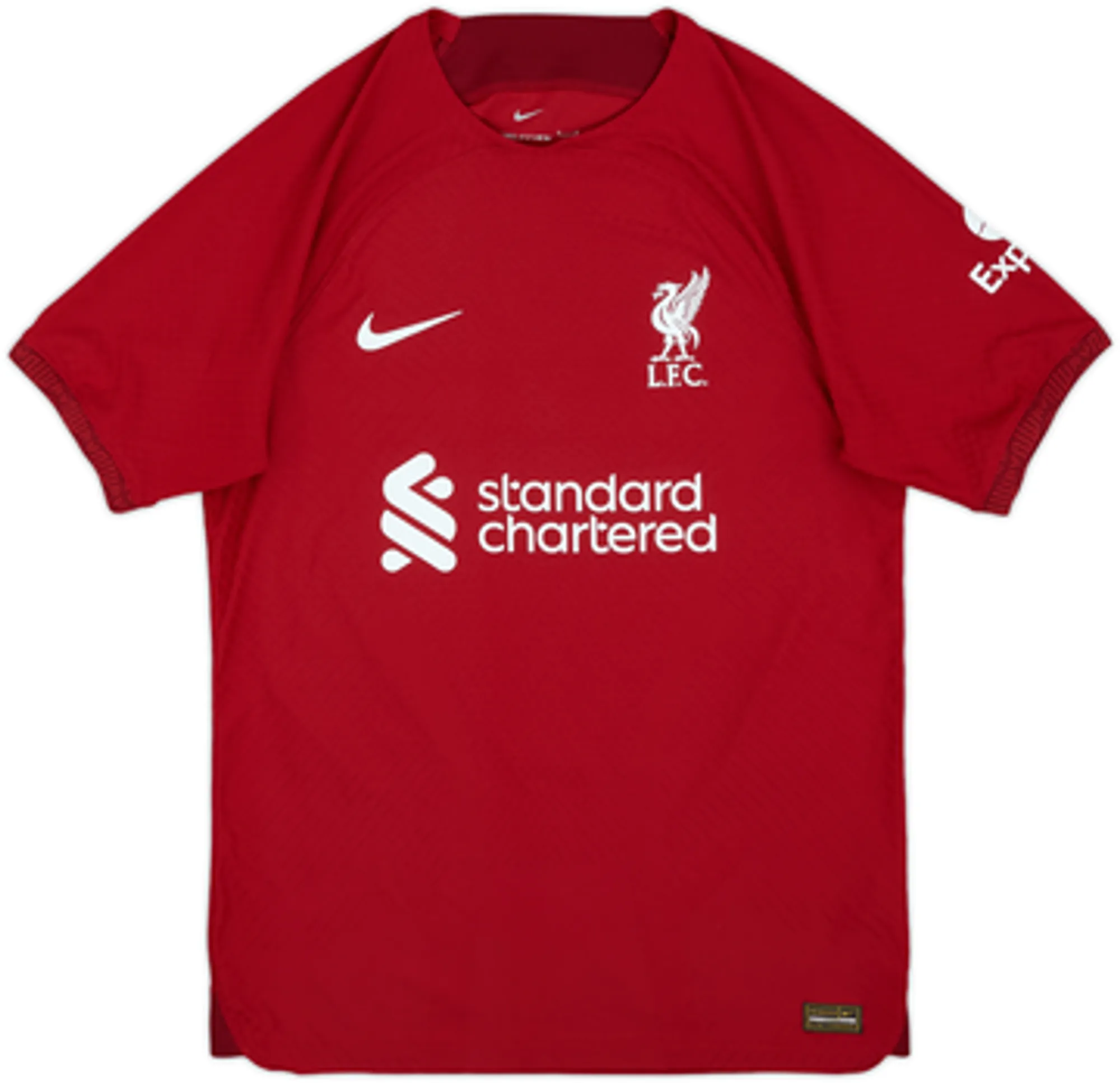 2022-23 Liverpool Authentic Home Shirt Virgil #4 - 9/10 - (M)