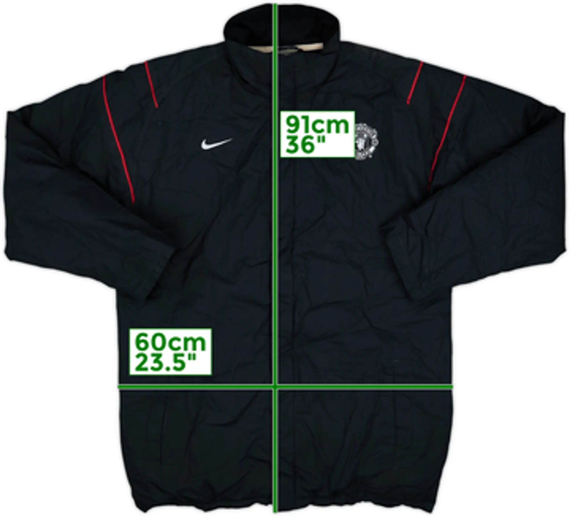 2003-04 Manchester United Nike Padded Bench Coat - 6/10 - (S)