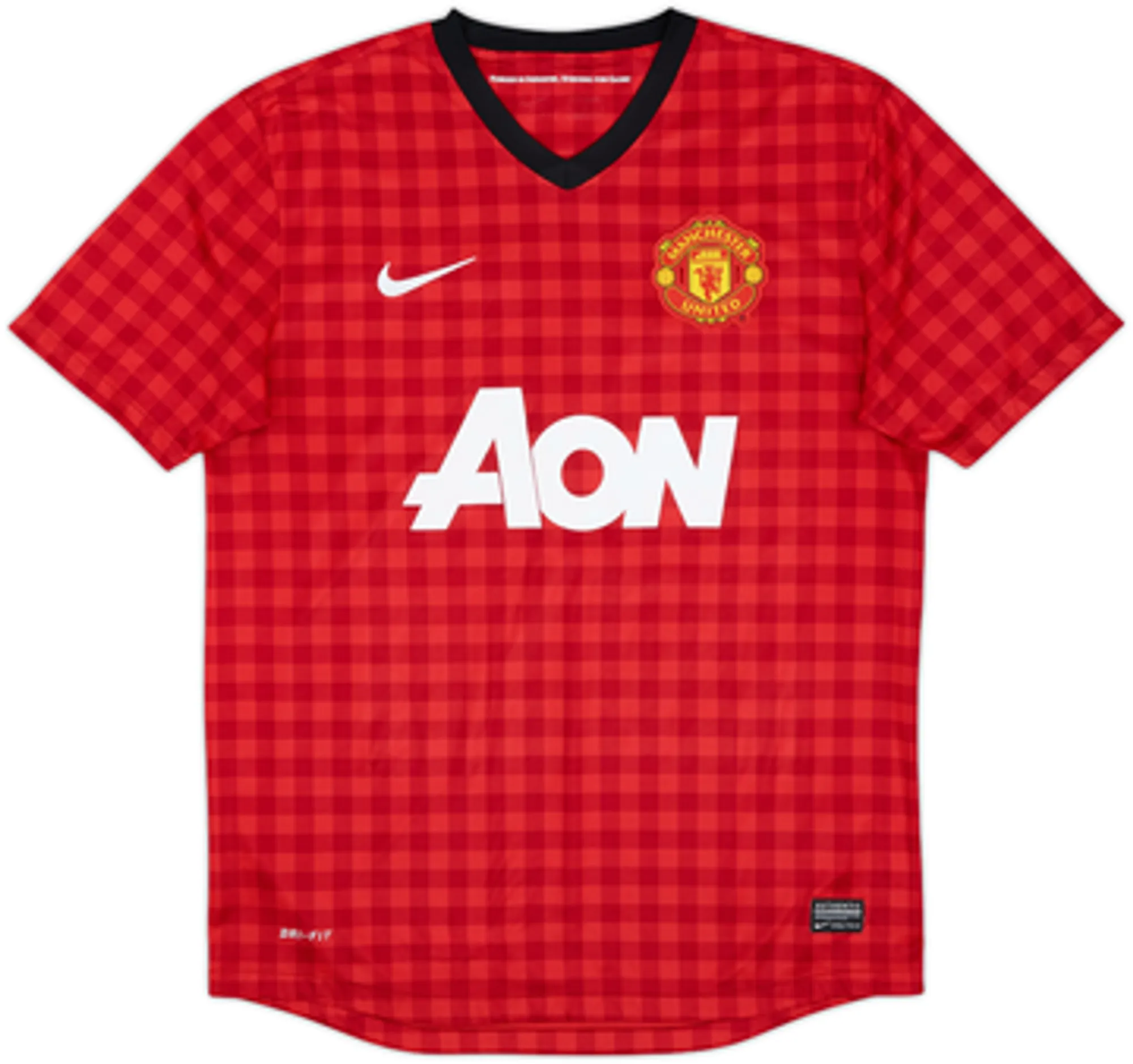 2012-13 Manchester United Home Shirt Valencia #7 - 5/10 - (M)