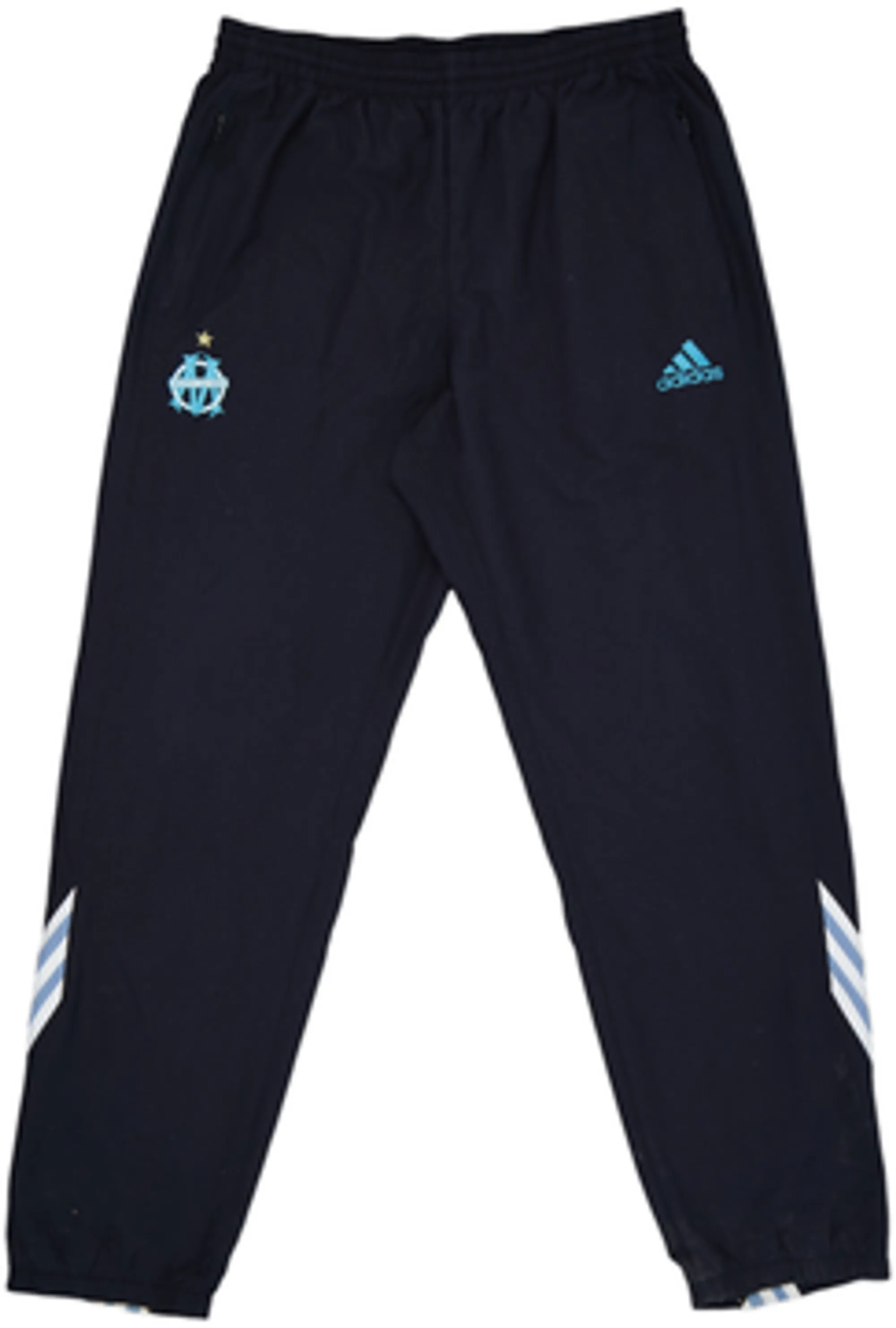 2003-04 Olympique Marseille adidas Track Pants/Bottoms - 7/10 - (L)