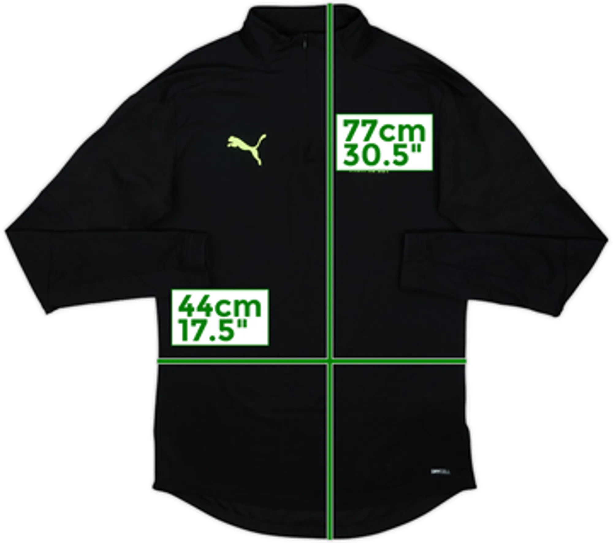 2020-21 Olympique Marseille Puma 1/4 Zip Training Top - 8/10 - (S)