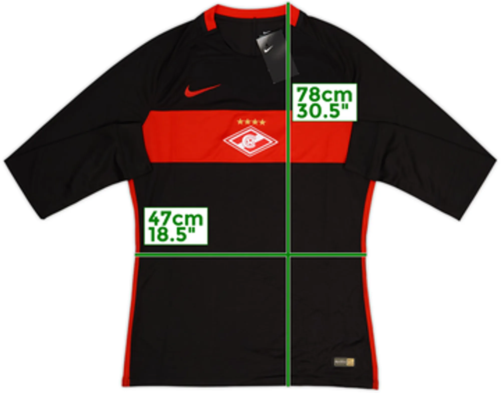 2016-17 Spartak Moscow Player Issue Away L/S Shirt (M)