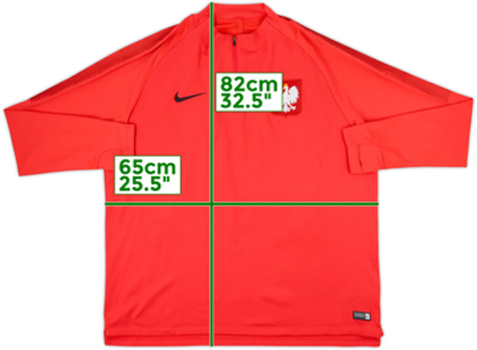 2018-19 Poland Nike 1/4 Zip Training Top - 8/10 - (XXL)
