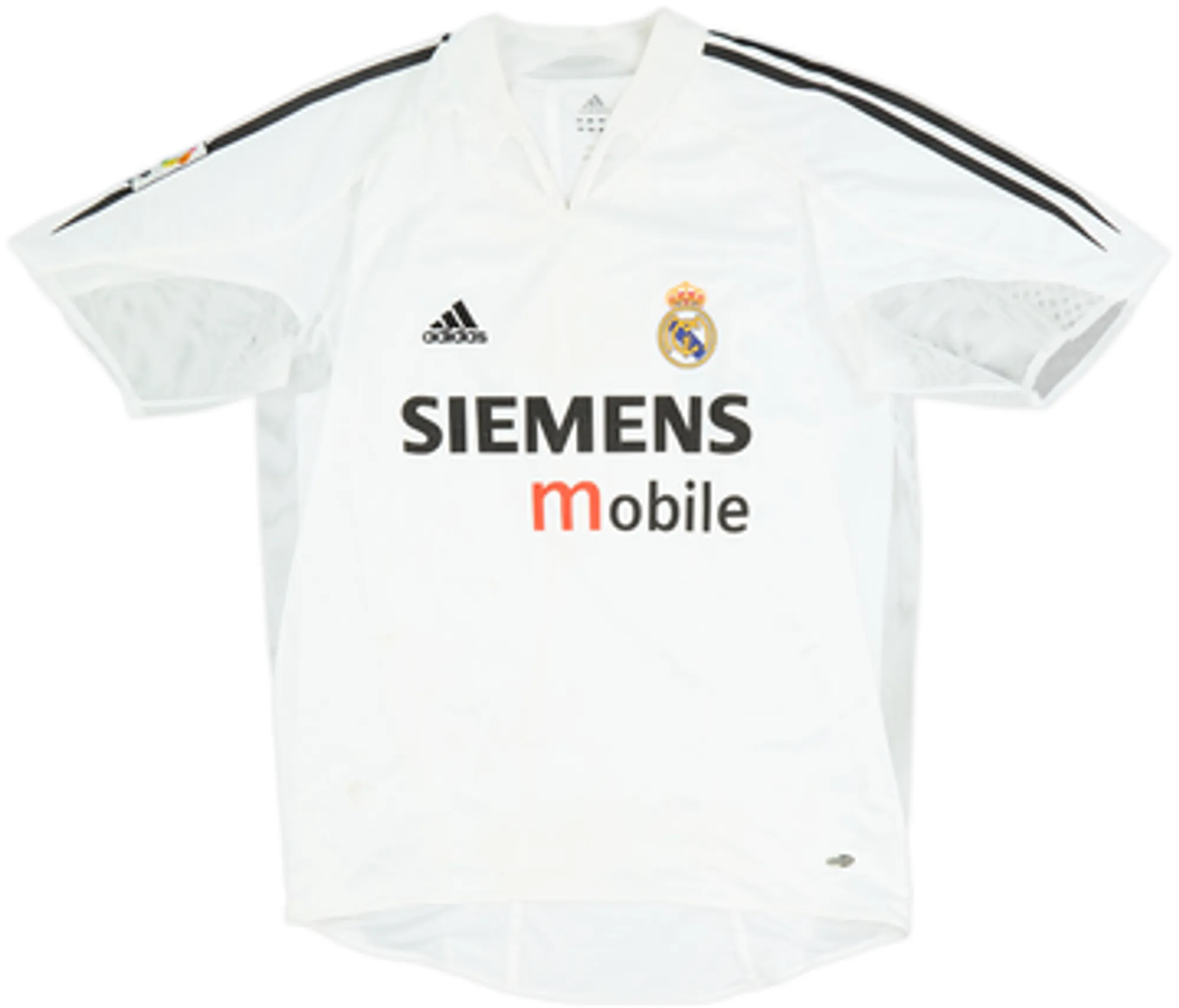 2004-05 Real Madrid Player Issue Home Shirt Zidane #5 - 6/10 - (L)