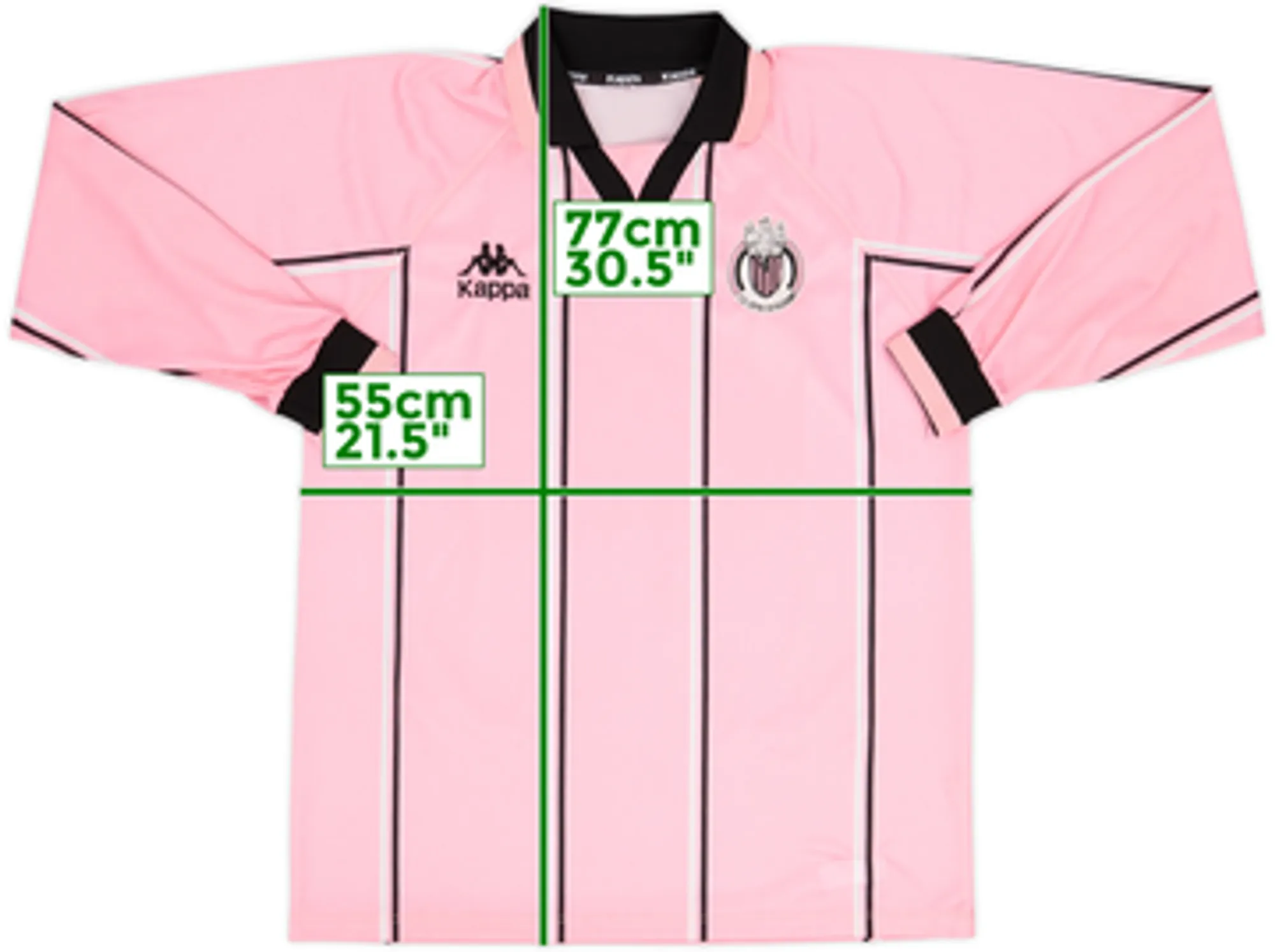 1996-98 Palermo Home L/S Shirt - 8/10 - (XL)