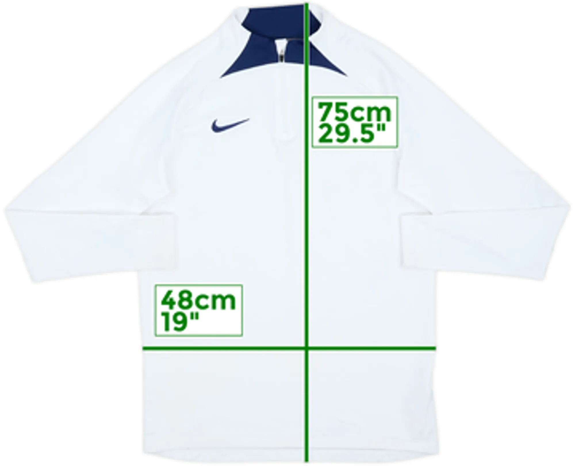 2022-23 Paris Saint-Germain Nike 1/4 Zip Drill Top - 8/10 - (M)