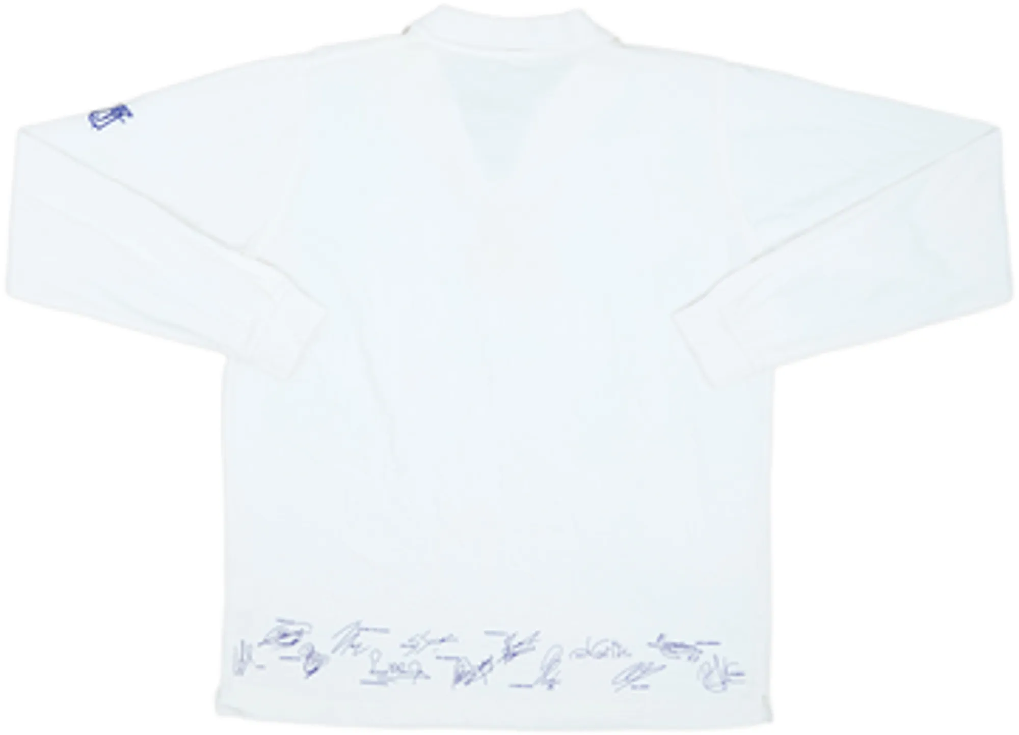 2002-03 Real Madrid 'Signed' Cotton L/S Shirt - 7/10 - (L)