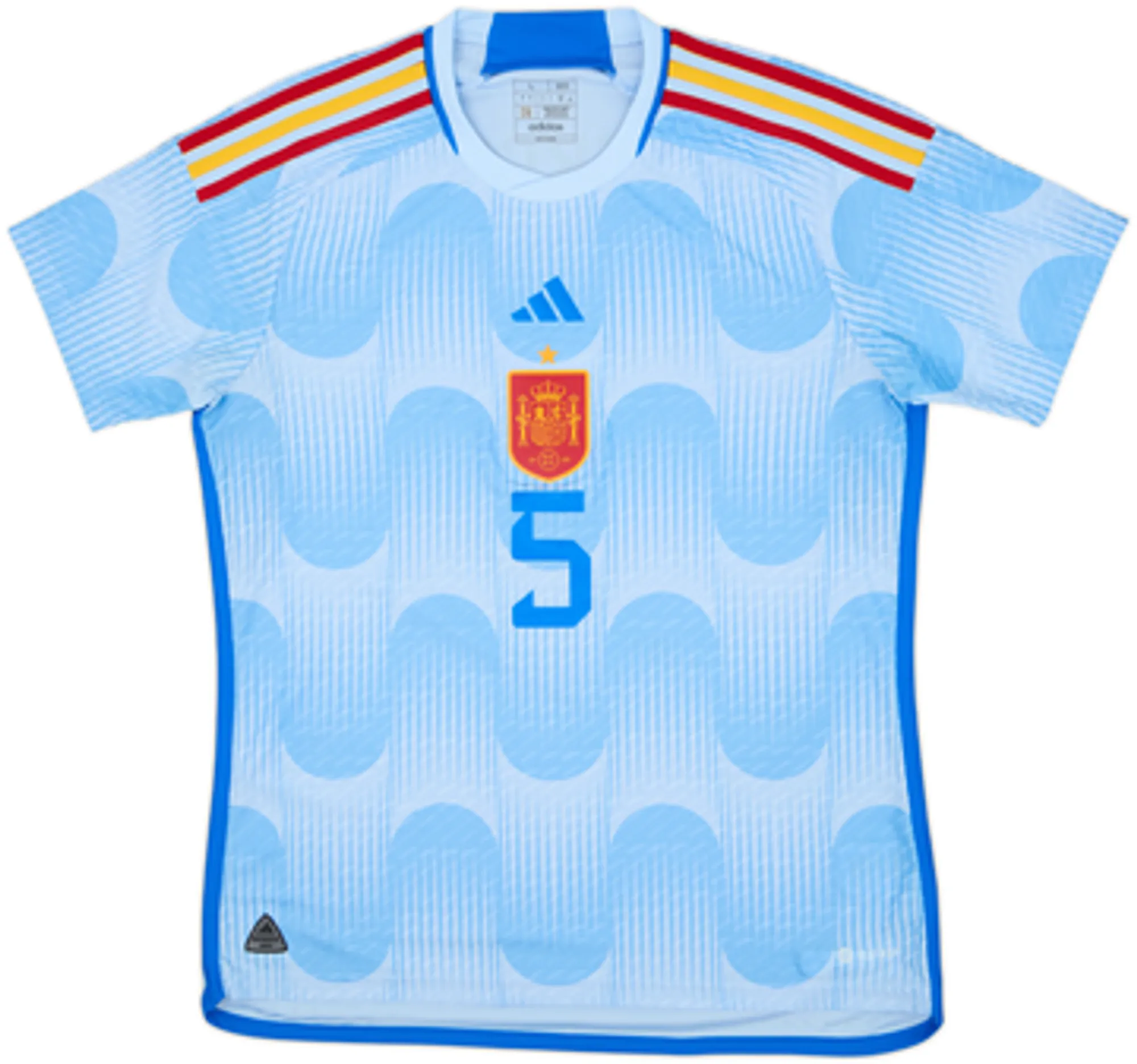 2022-23 Spain Authentic Away Shirt Sergio #5 - 8/10 - (L)