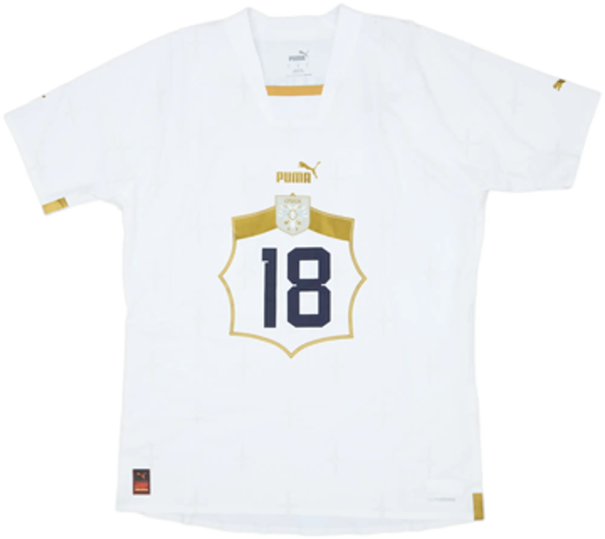 2022-23 Serbia Player Issue Away Shirt Vlahovic #18 - 7/10 - (L)