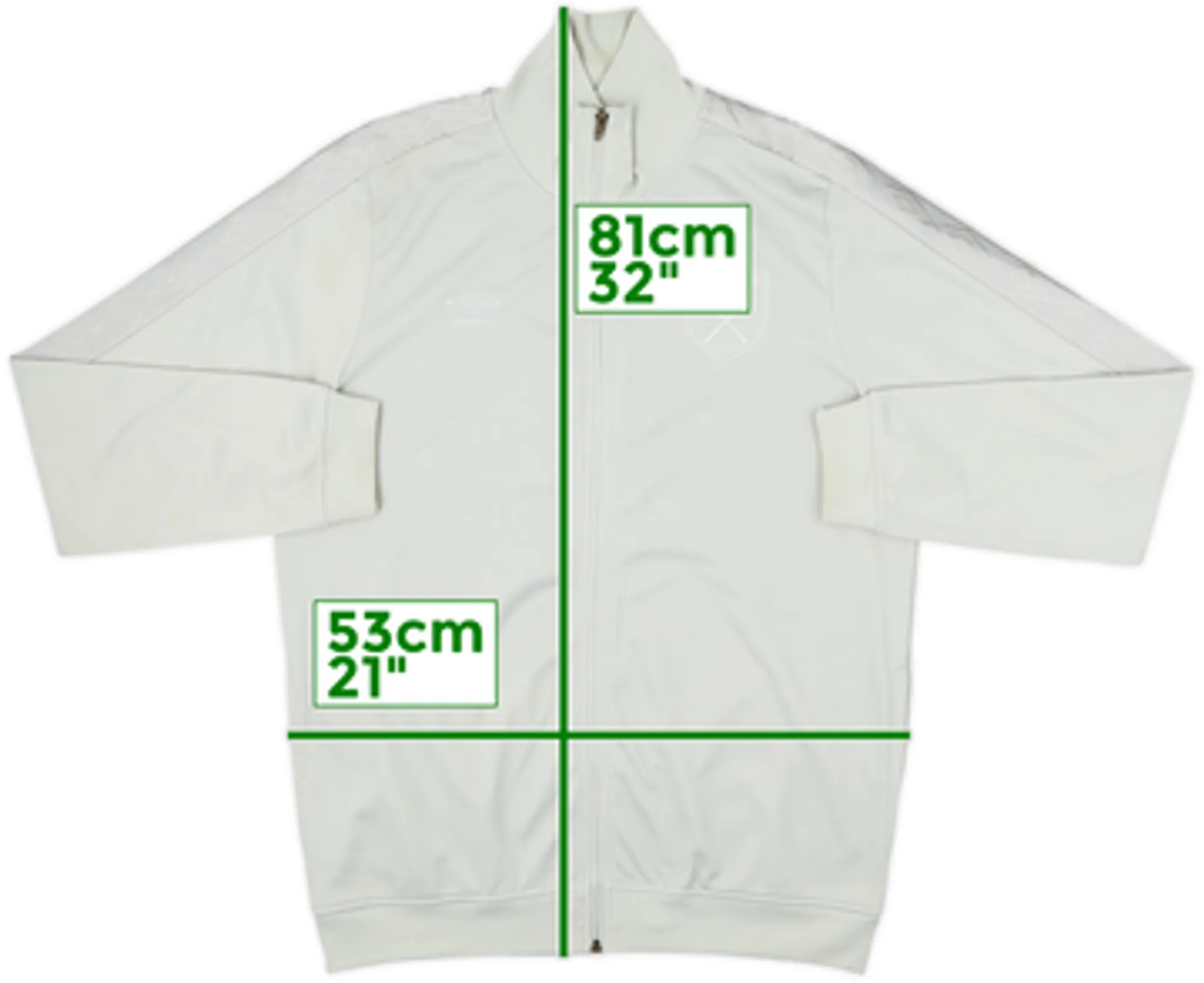 2016-17 West Ham Umbro Track Jacket - 8/10 - (L)