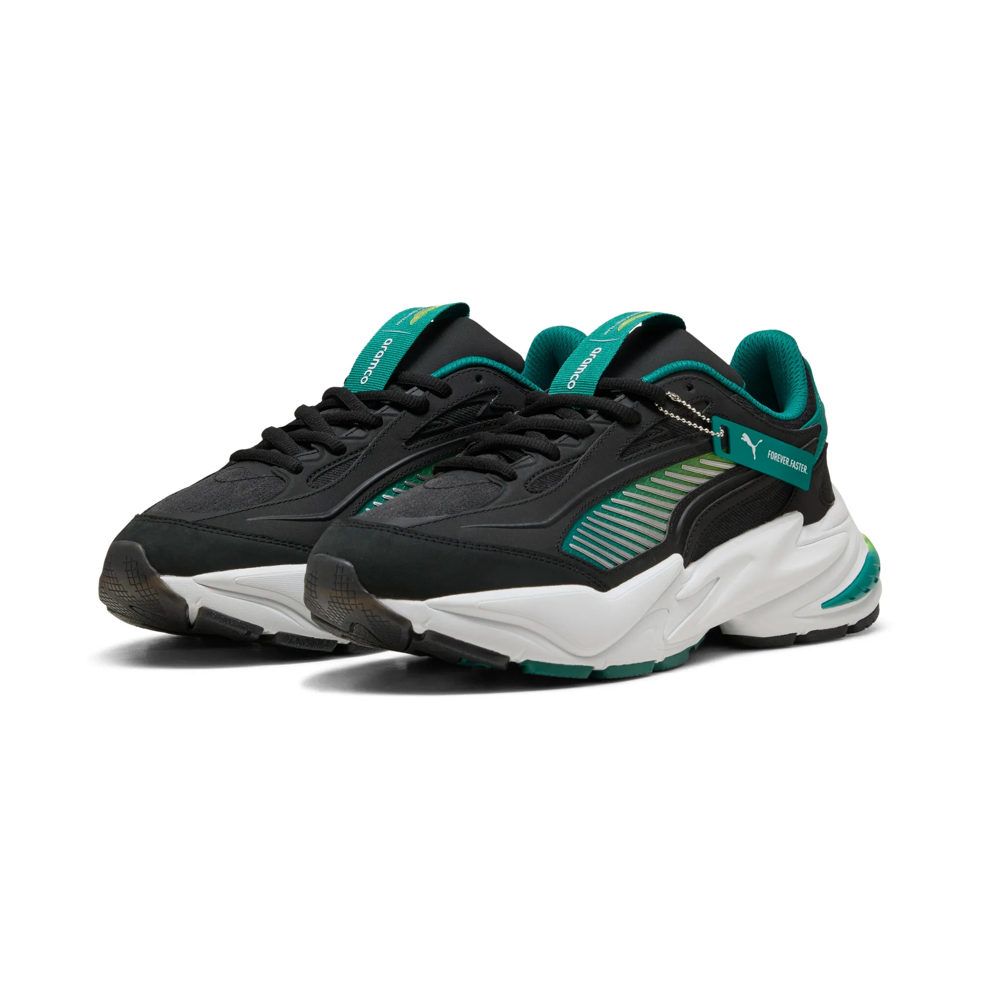 PUMA x ASTON MARTIN ARAMCO F1Â® TEAM RS Surge Low Sneakers Unisex in Black | Size 10