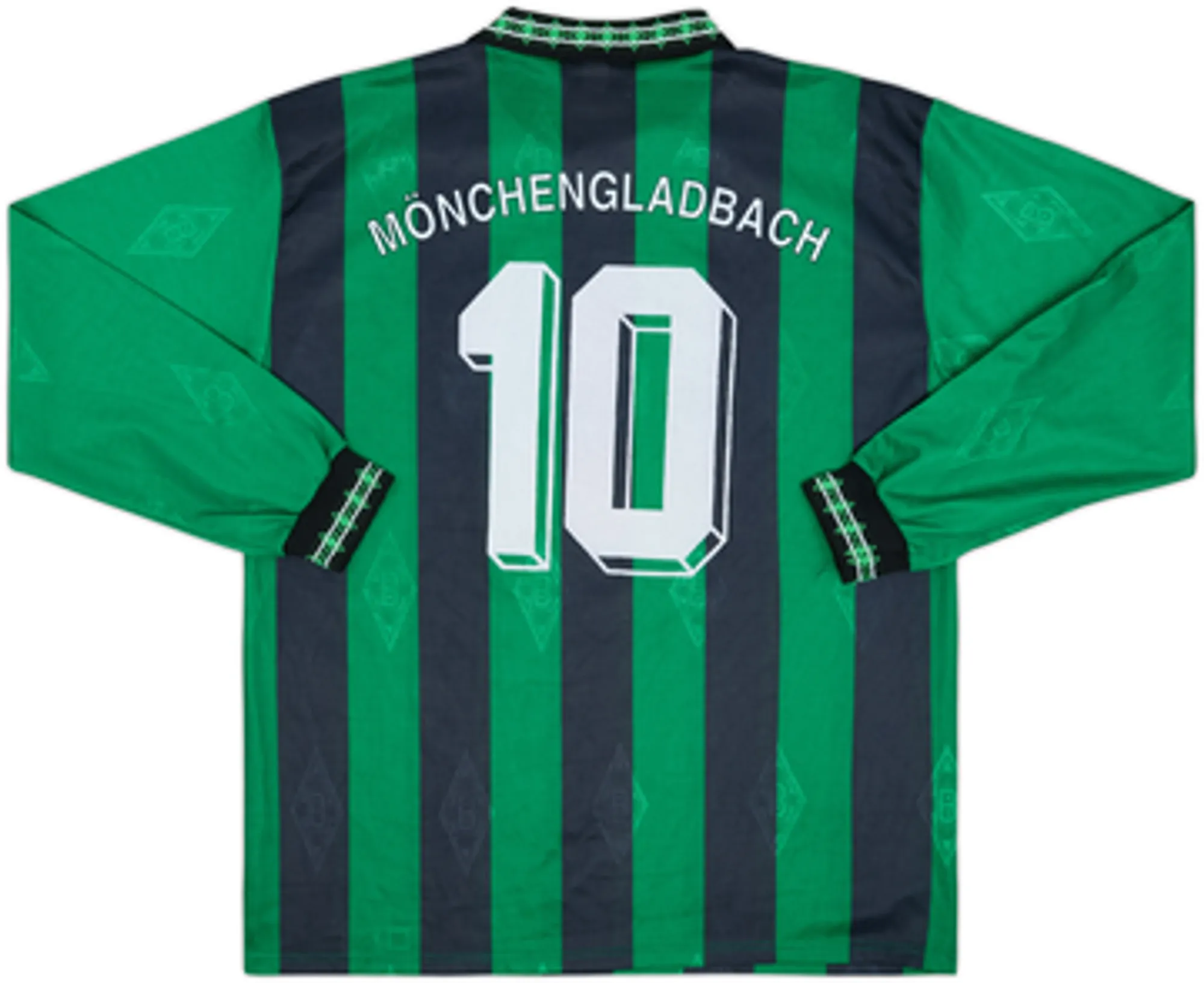 1995-96 Borussia Monchengladbach Away L/S Shirt #10 - 8/10 - (L)