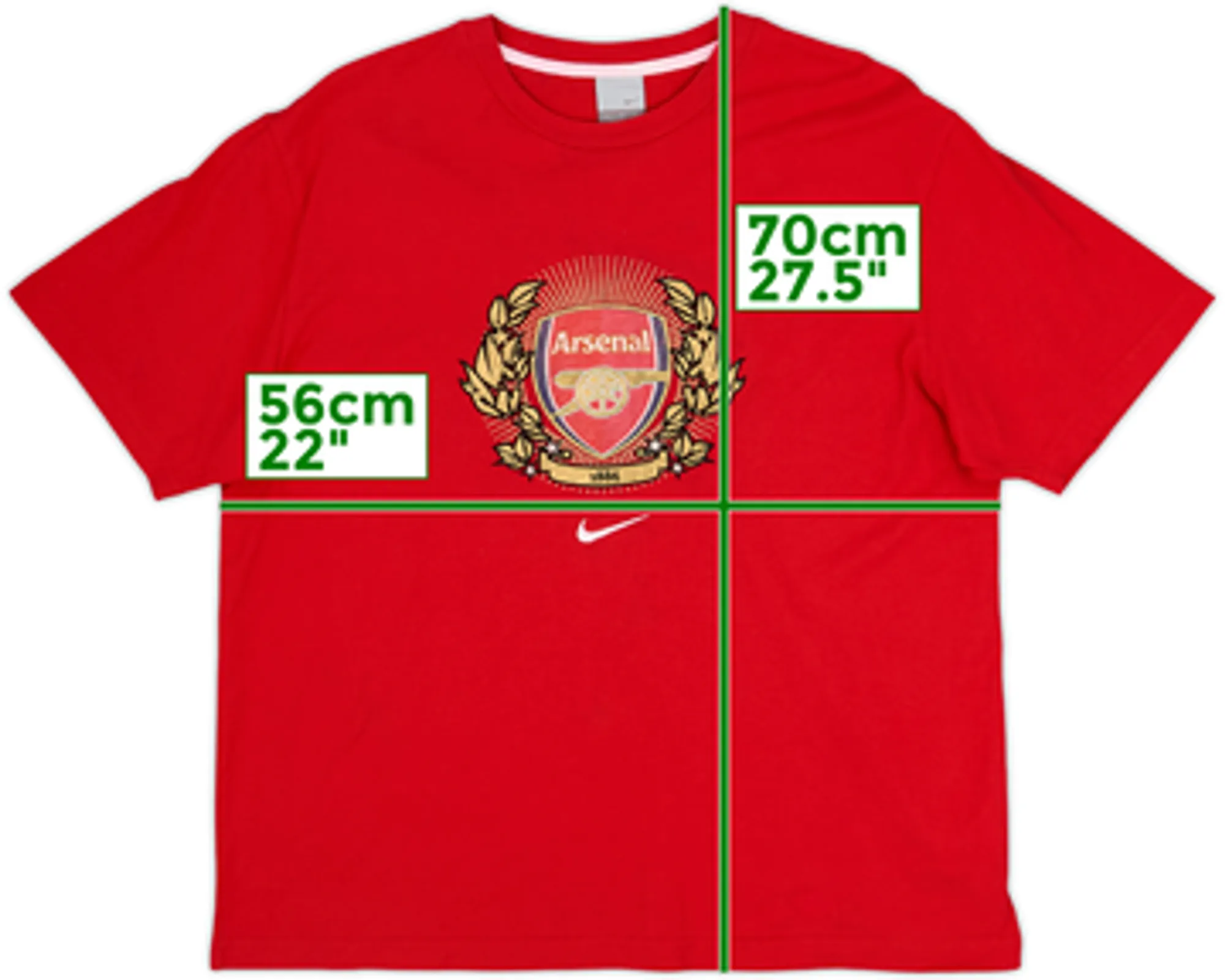 2006-07 Arsenal Nike Graphic Tee - 6/10 - (XL)