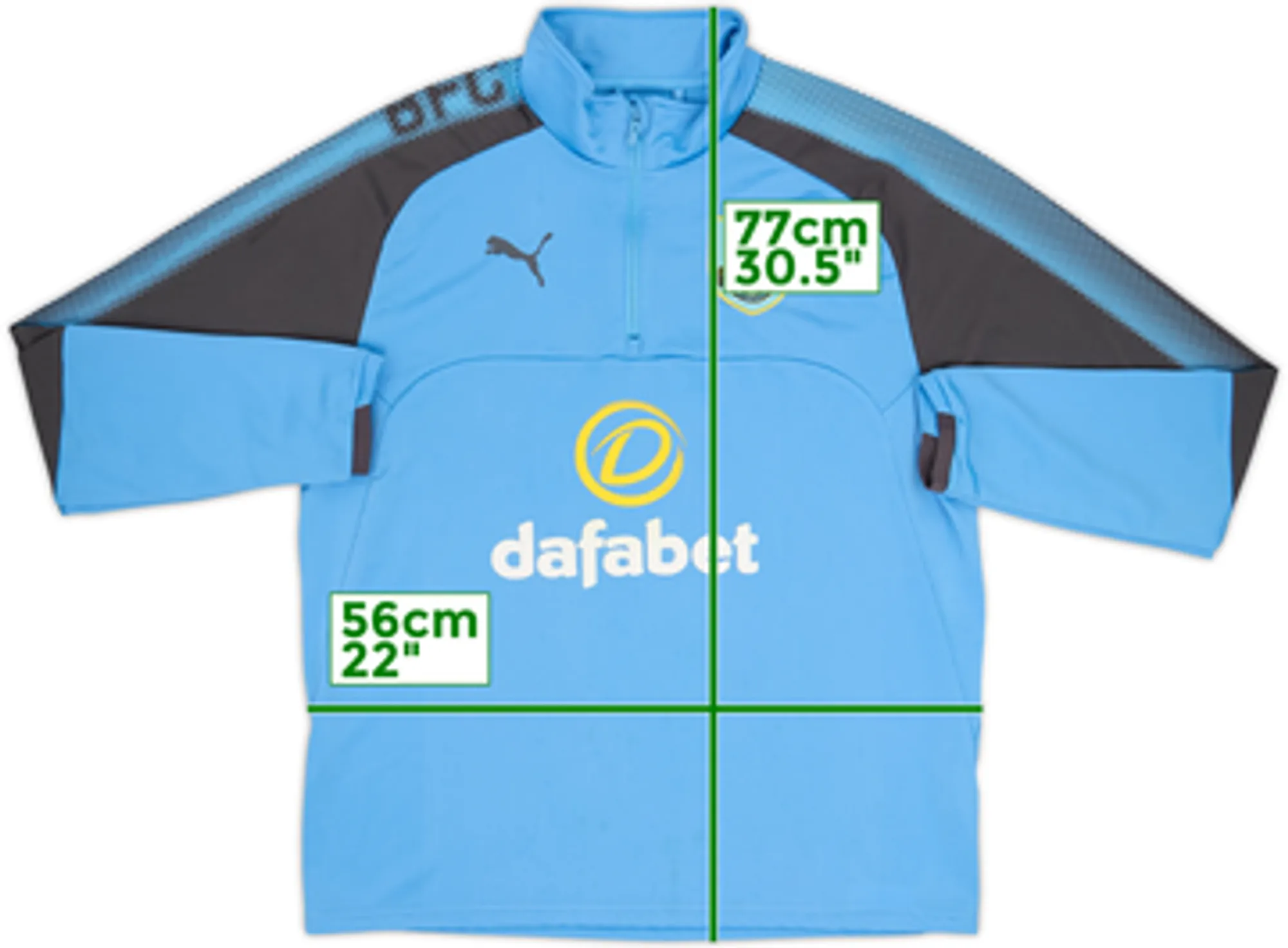 2017-18 Burnley Puma 1/4 Zip Training Top - 6/10 - (L)