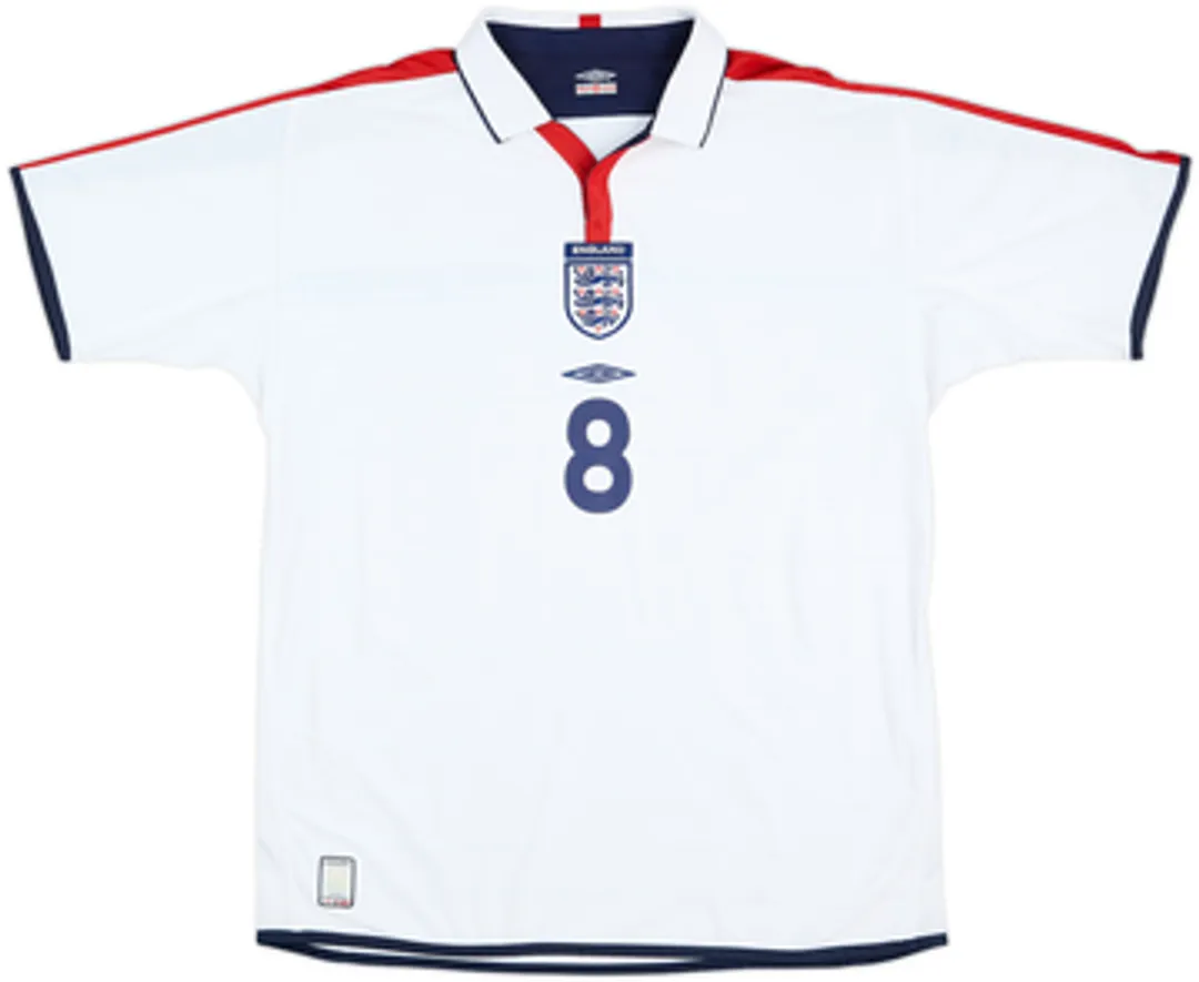 2003-05 England Home Shirt Scholes #8VXL | ENGH048VXLused | FOOTY.COM