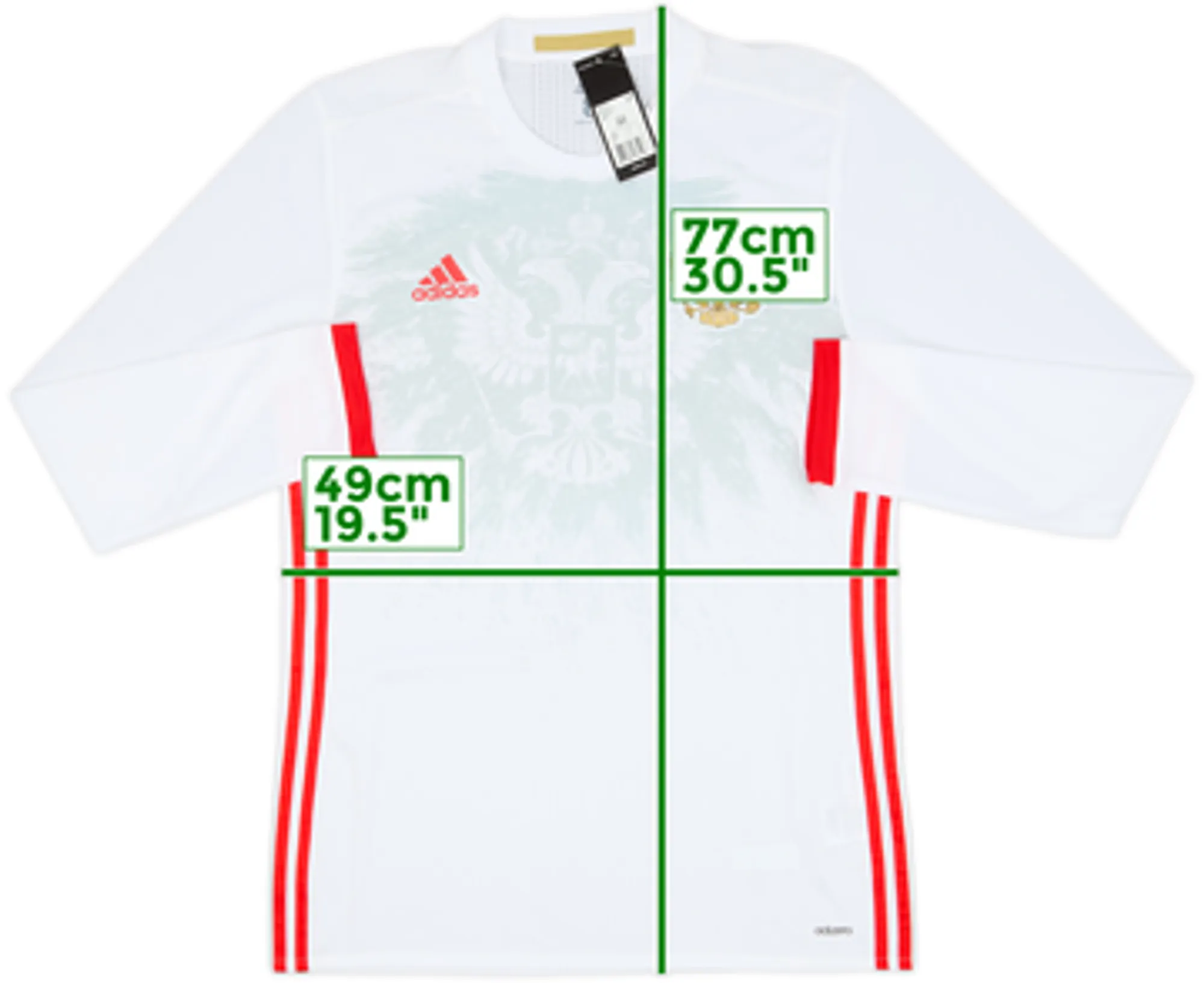 2016-17 Russia Player Issue Away L/S Shirt (L)