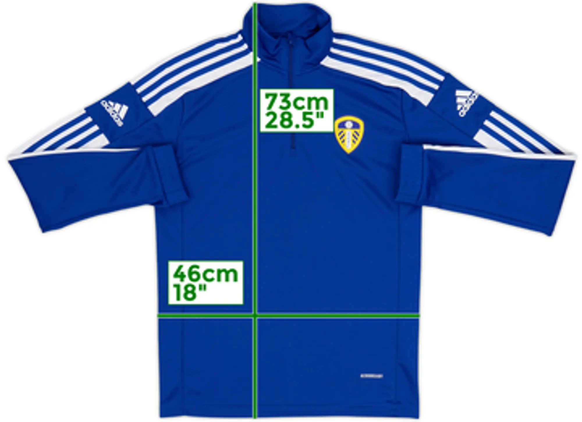 2022-23 Leeds adidas 1/4 Zip Training Top - 10/10 - (S)