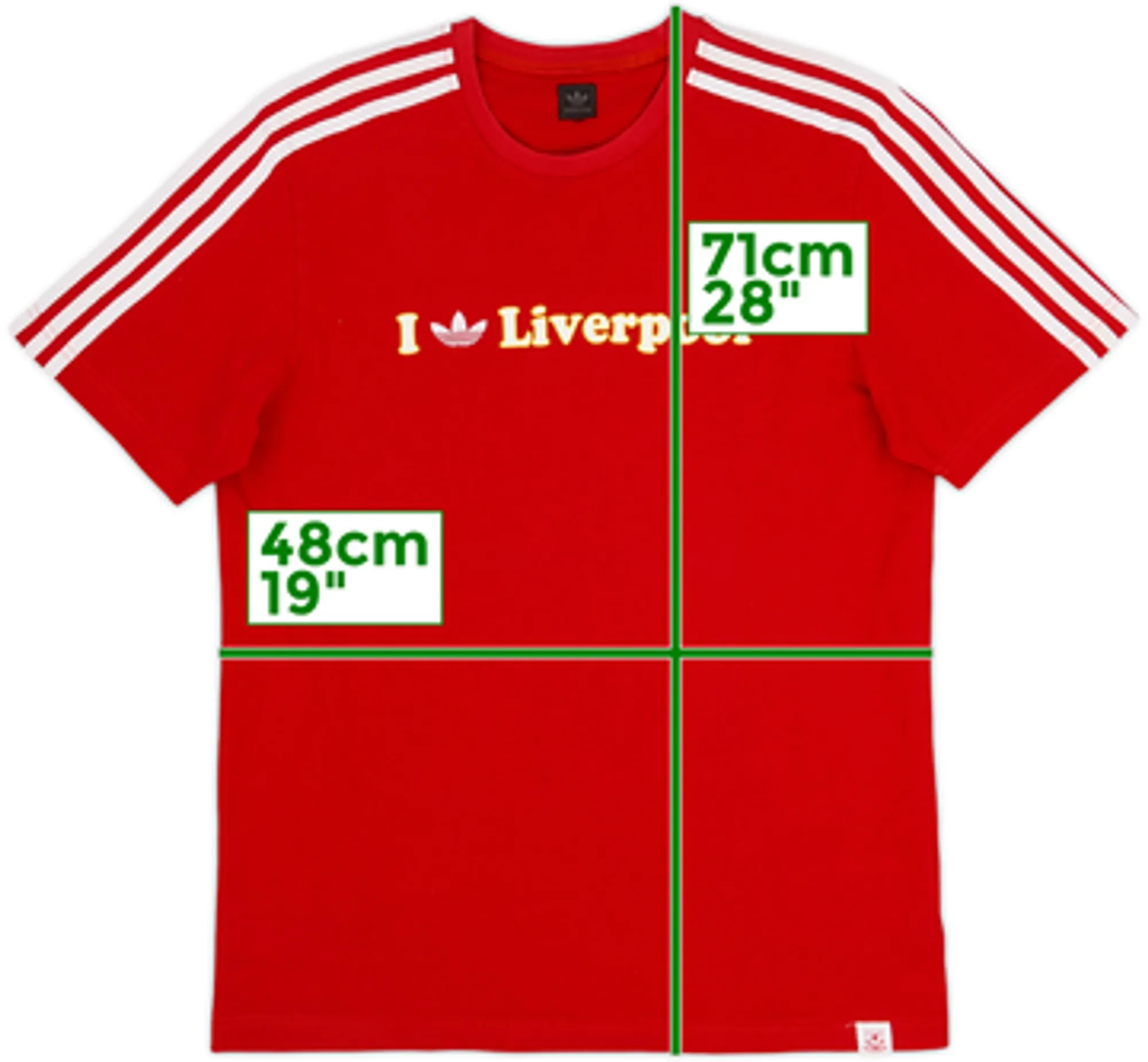 2007-08 Liverpool adidas originals Cotton Tee - 8/10 - (S)