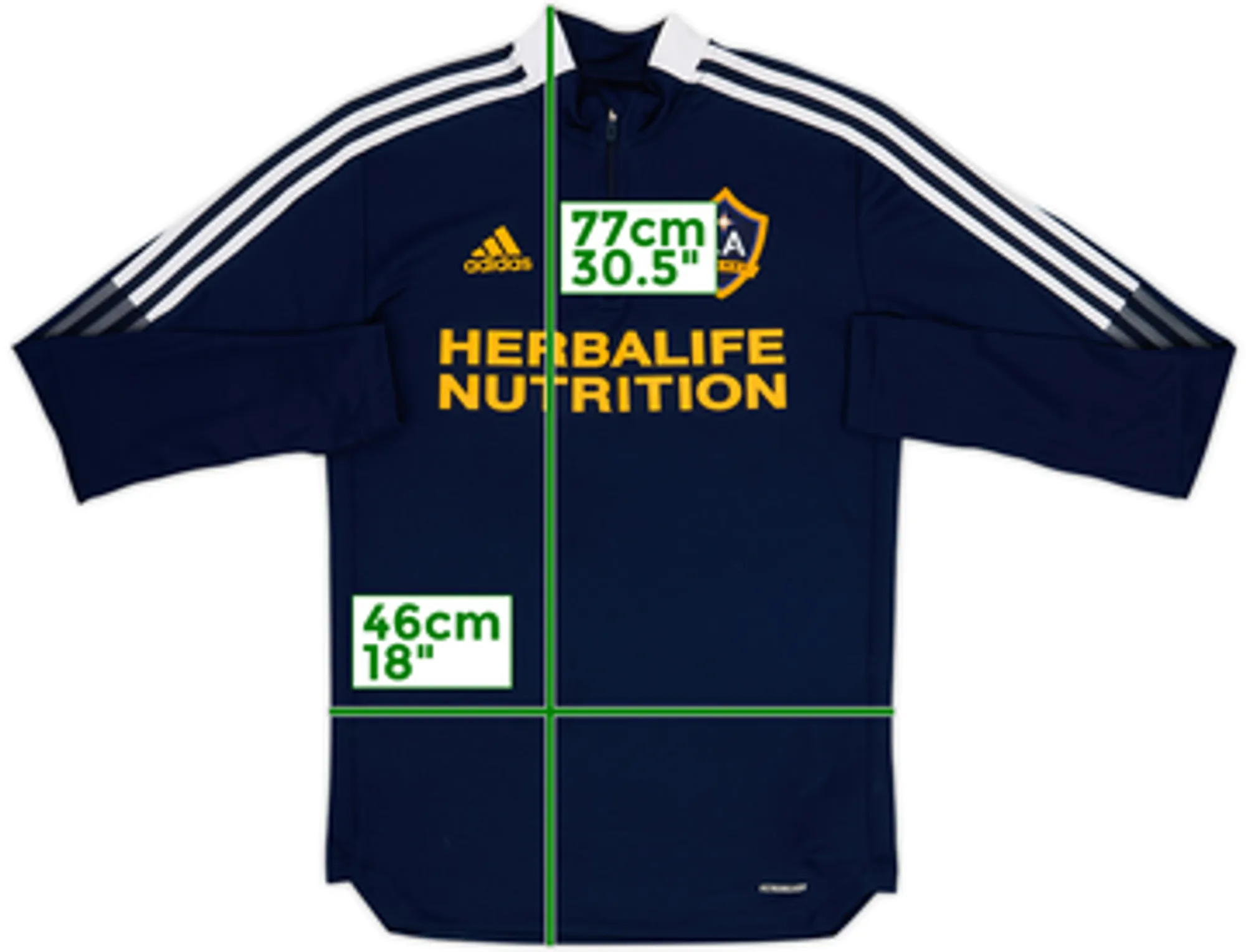 2020-21 LA Galaxy adidas 1/4 Zip Training Top - 6/10 - (S)