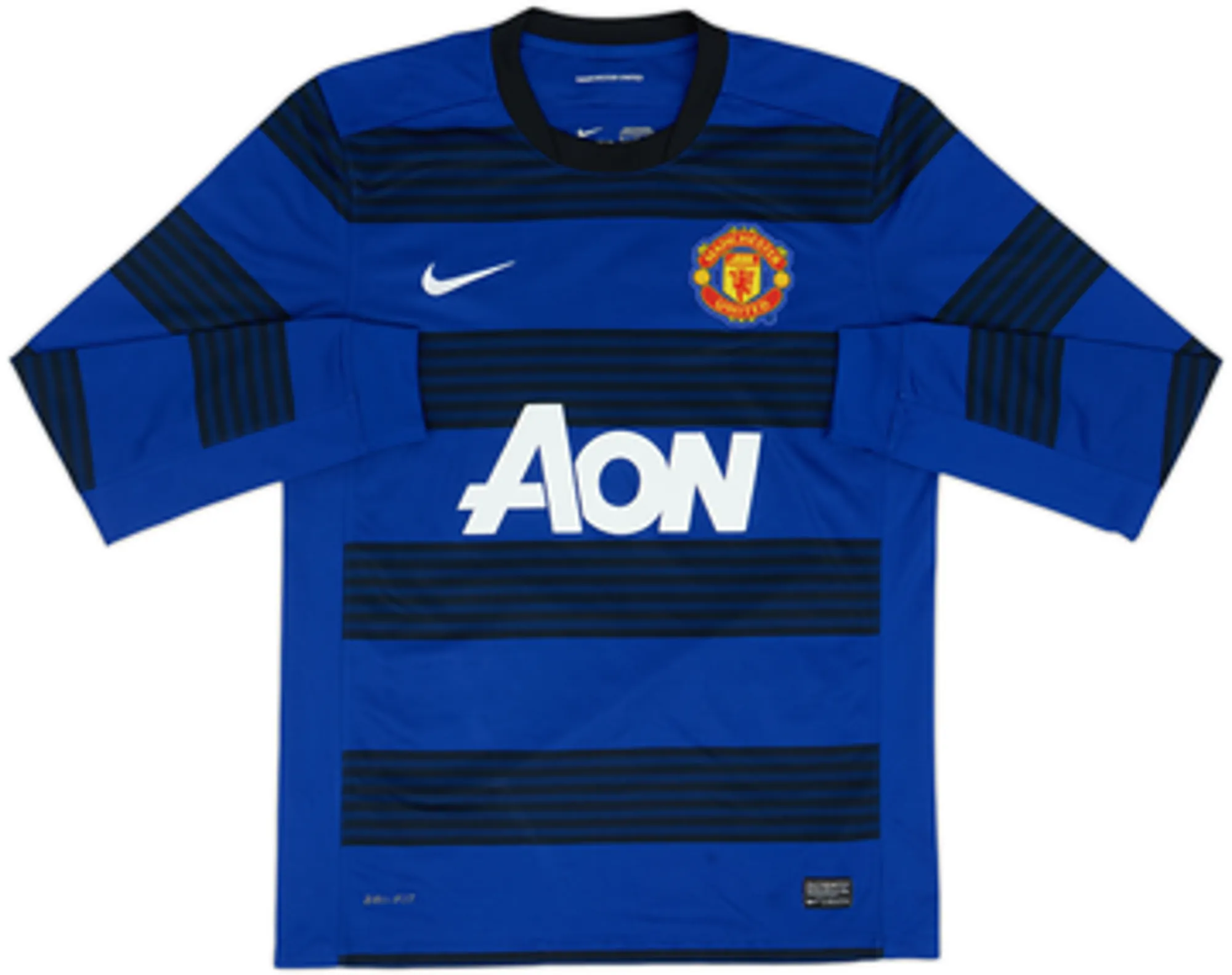 2011-13 Manchester United Away L/S Shirt Rooney #10 - 8/10 - (XL.Boys)