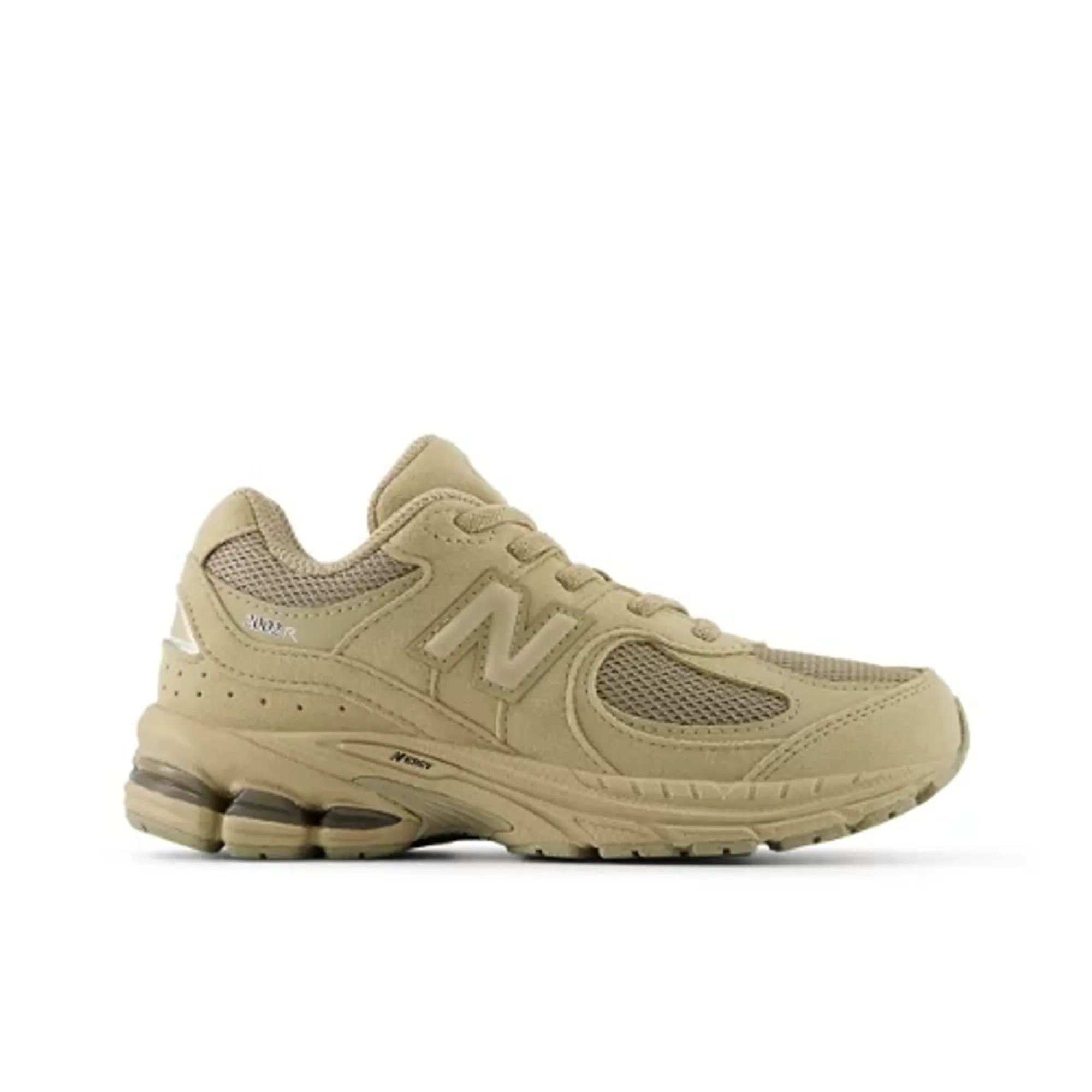 New Balance Kids 2002 Bungee Lace in Brown/Grey Synthetic