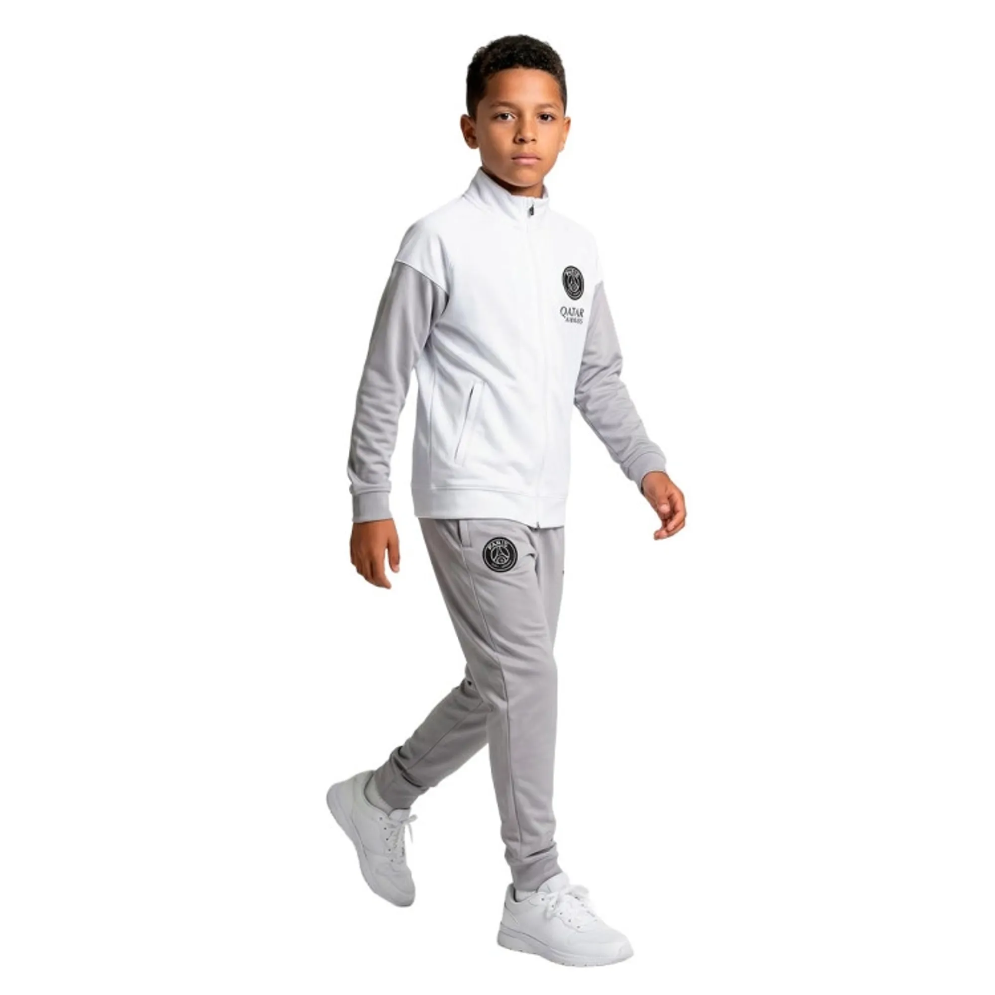 Paris Saint Germain Tracksuit Dri-Fit Strike Jordan X Psg Night Edition - White/Atmosphere Grey/Black Kids - ['White']