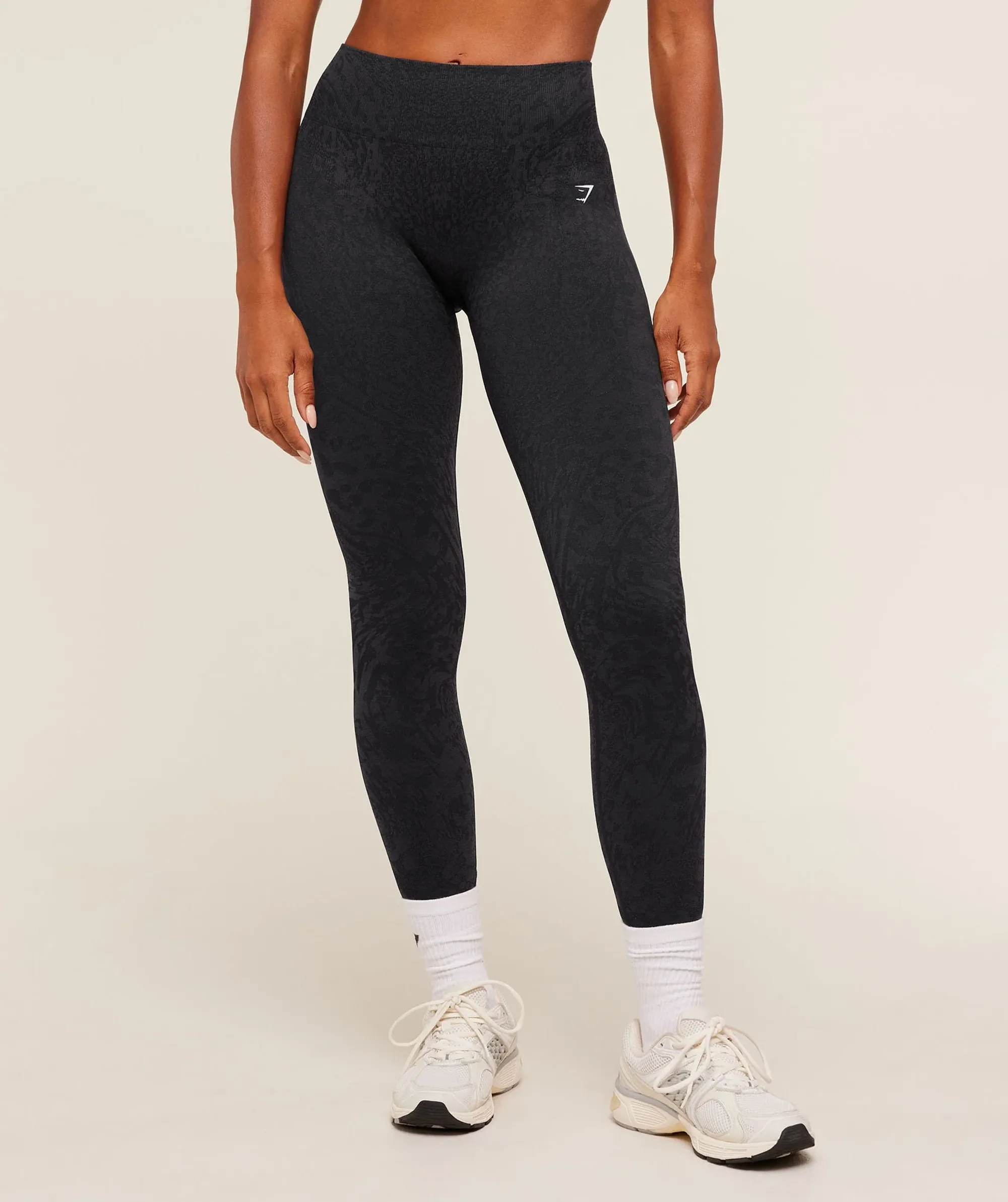 Gymshark Adapt Animal X Whitney Leggings - Black /  Asphalt Grey
