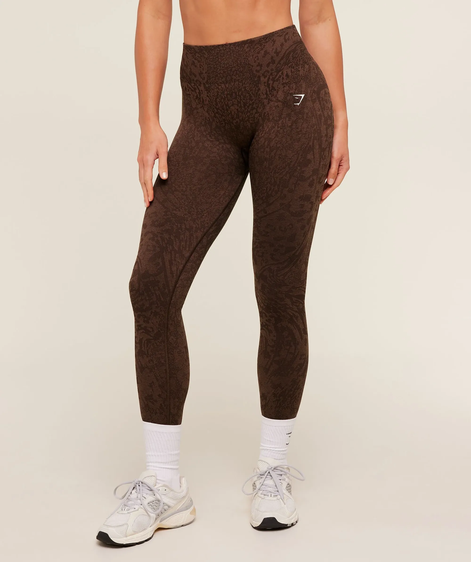 Gymshark Adapt Animal X Whitney Leggings - GS Archive Brown/GS Soft Brown