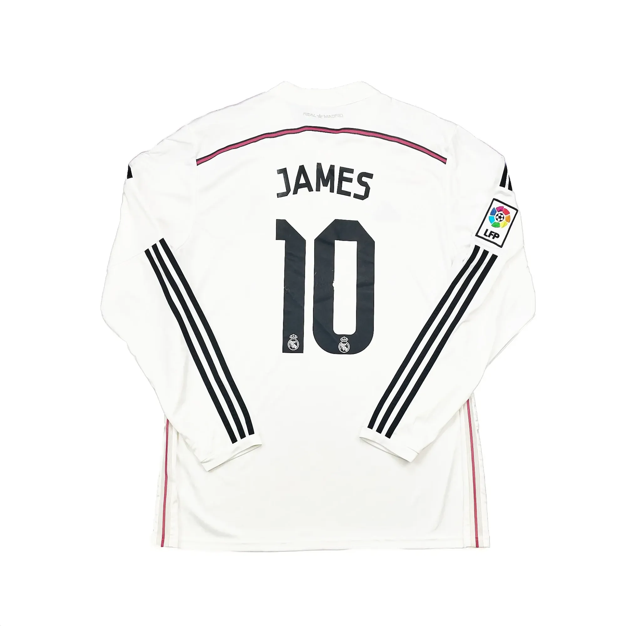 2014/15 Real Madrid James #10 L/S Home Shirt (XL) Adidas | Cult