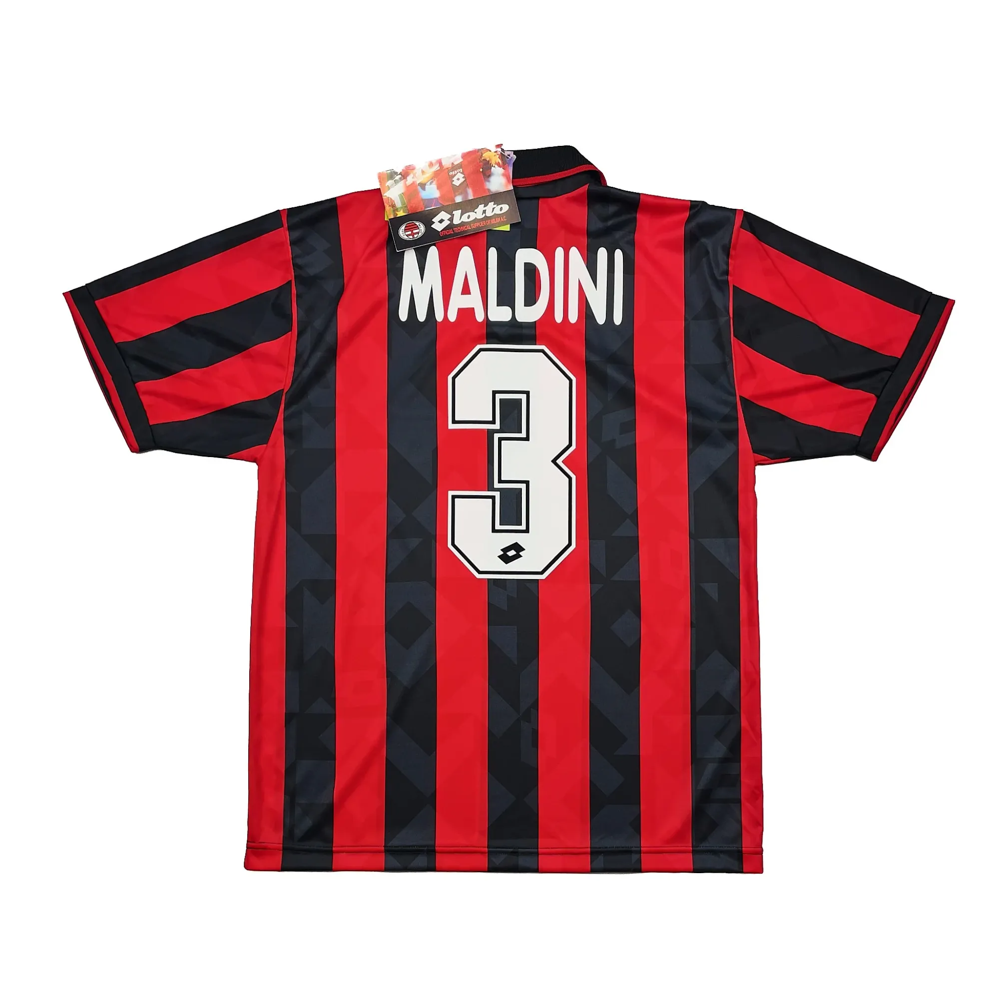 1993/94 AC Milan Maldini #3 *BNWT* Home Shirt (L) Lotto | Cult Kits