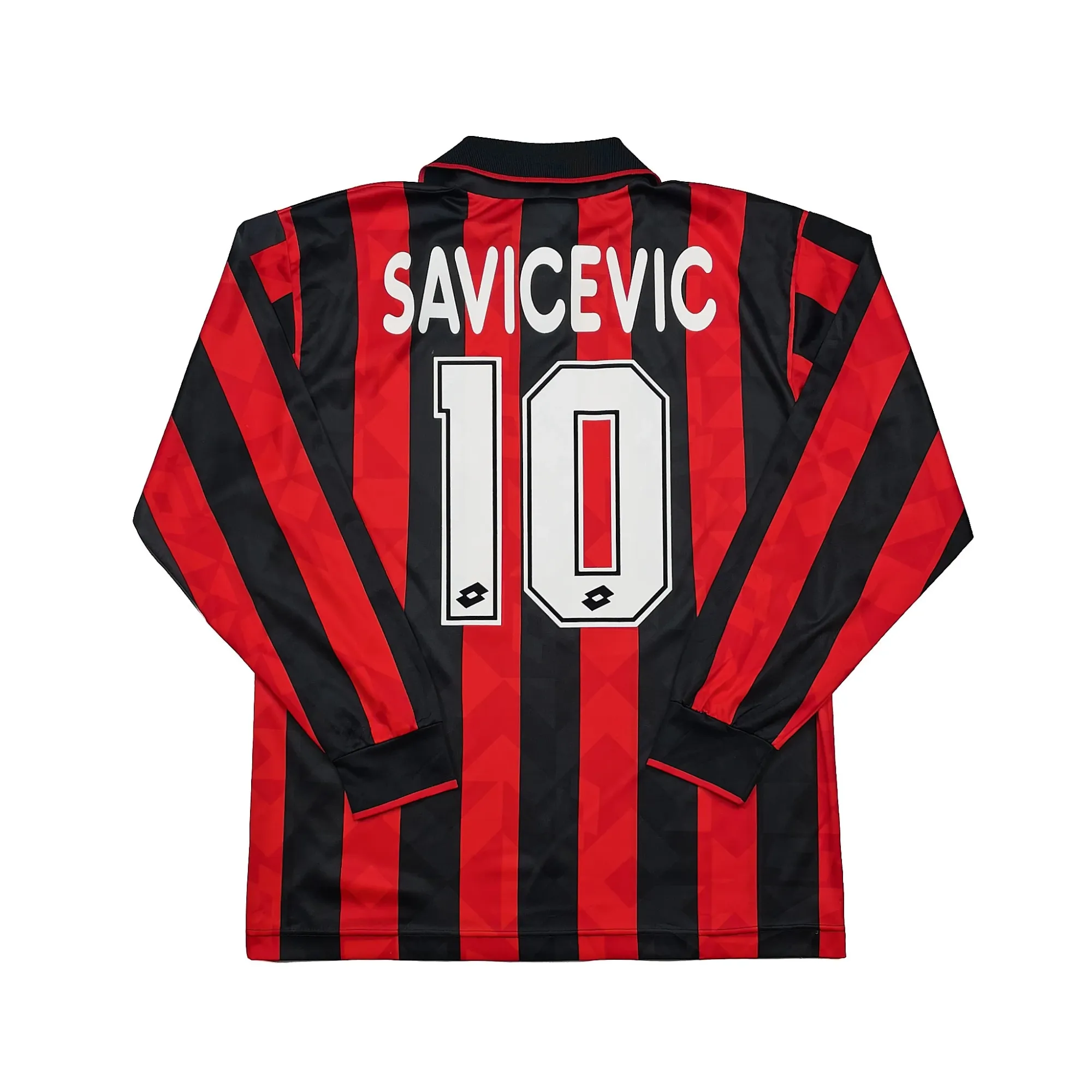 1993/94 AC Milan Savicevic #10 *BNWT* L/S Home Shirt (M) Lotto | Cult Kits